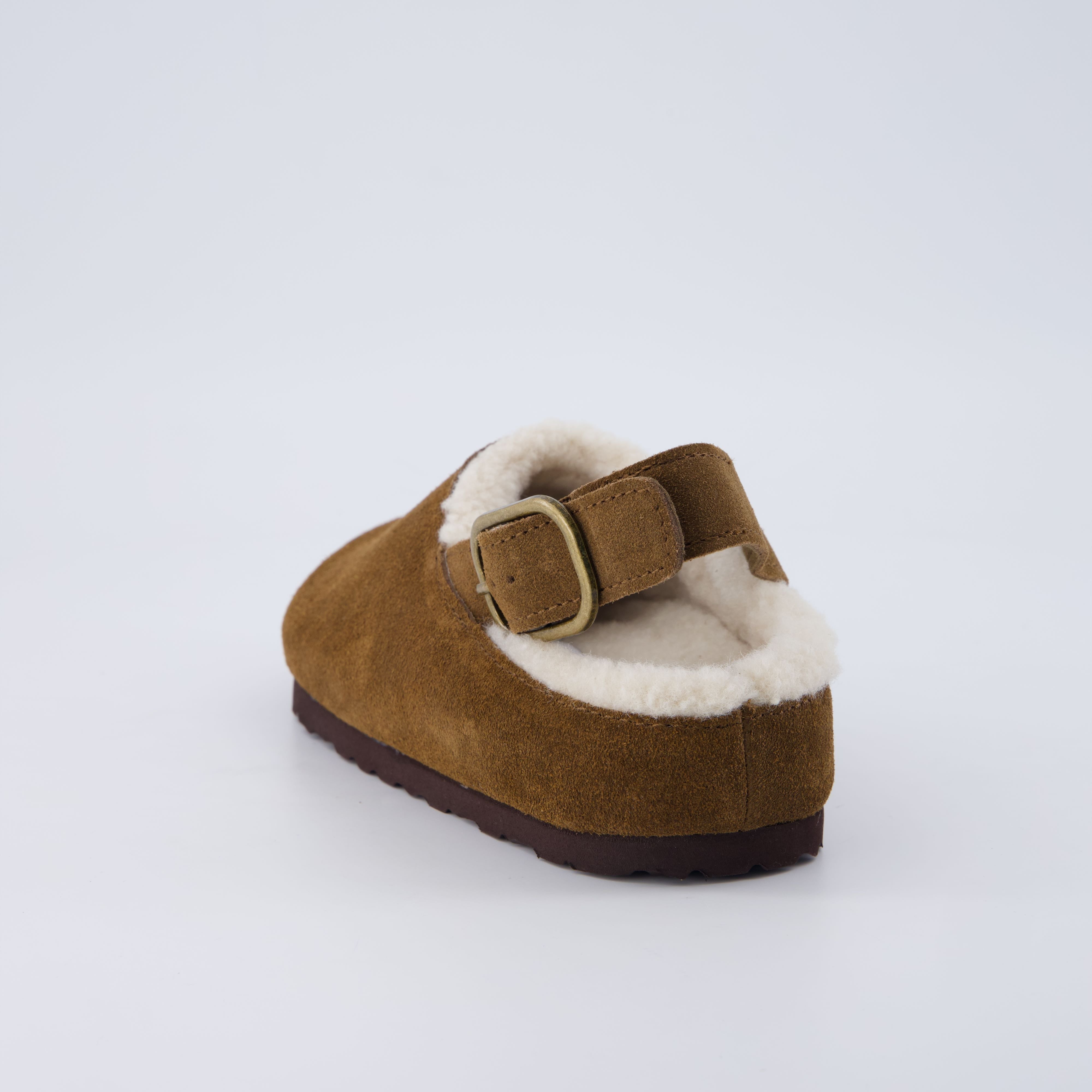 Luz Suede Clogs Brown