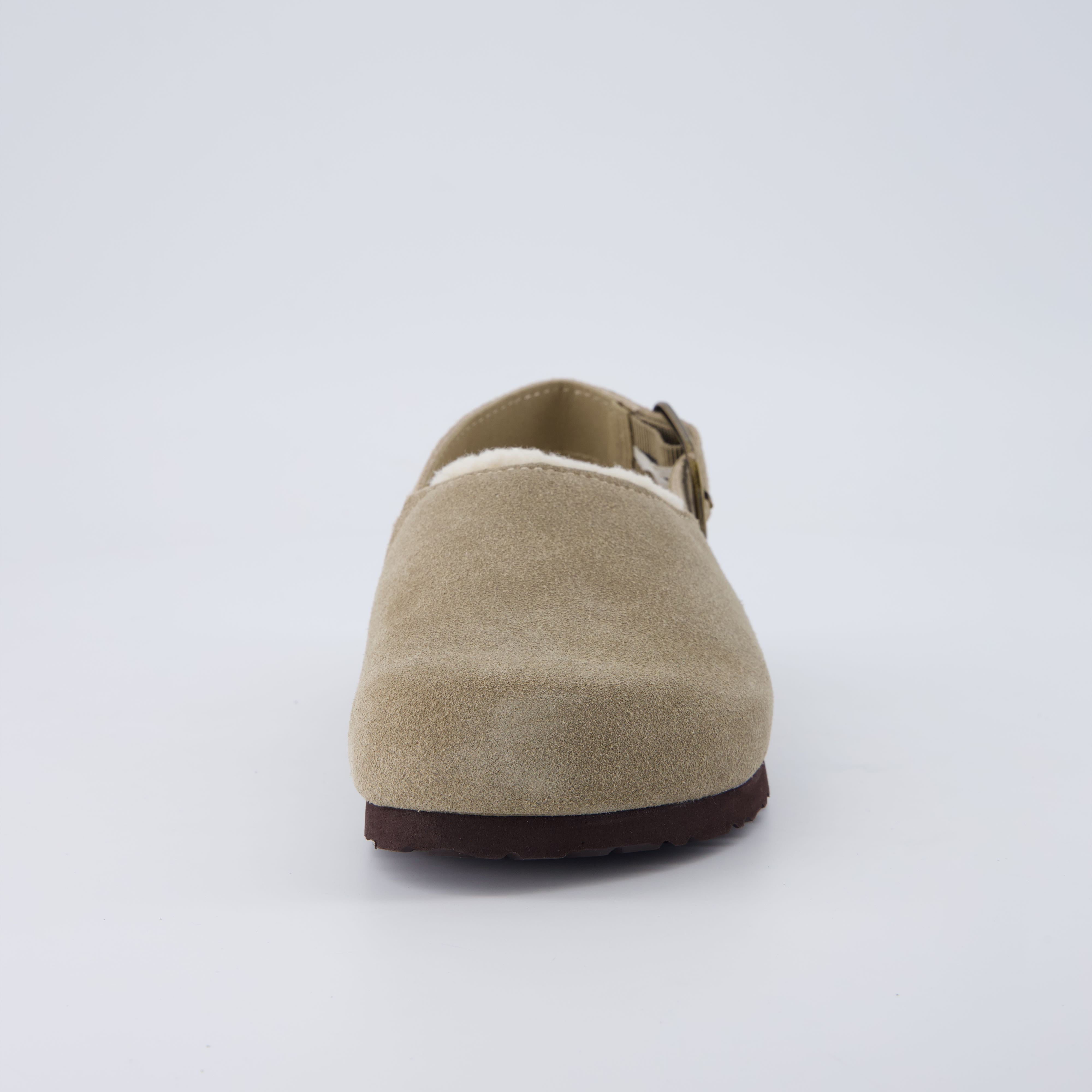 Luz Suede Clogs Biscuit