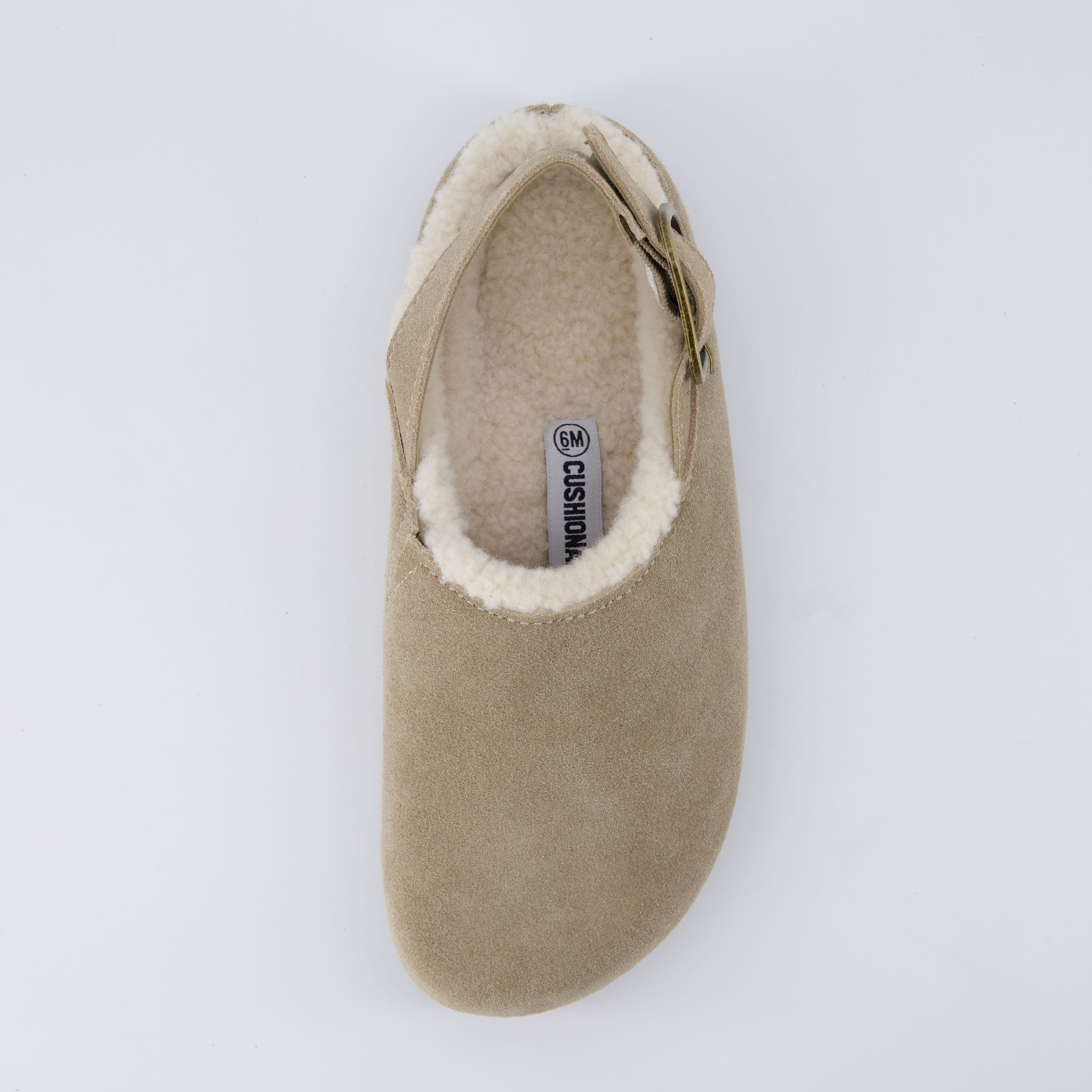 Luz Suede Clogs Biscuit