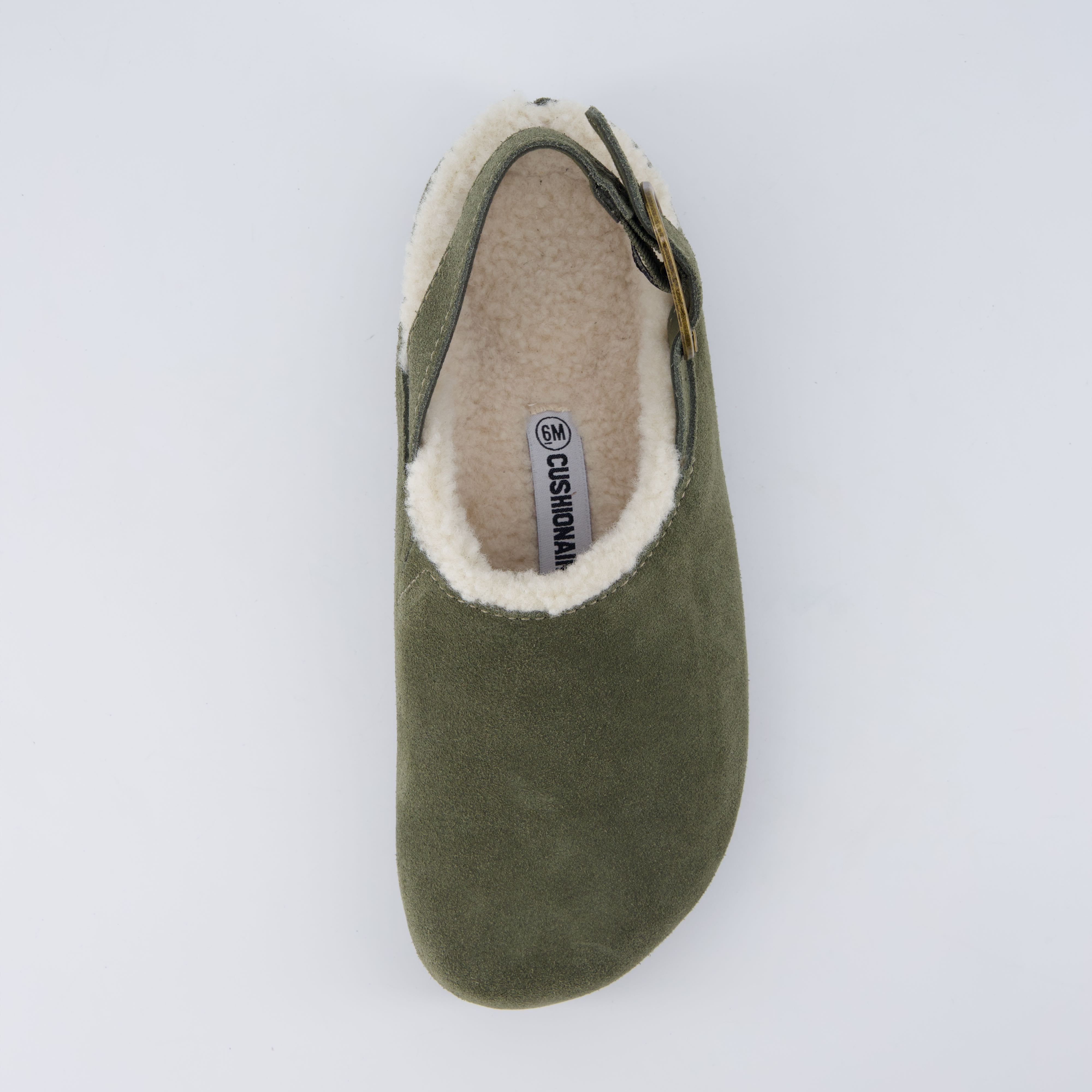 Luz Suede Clogs Khaki