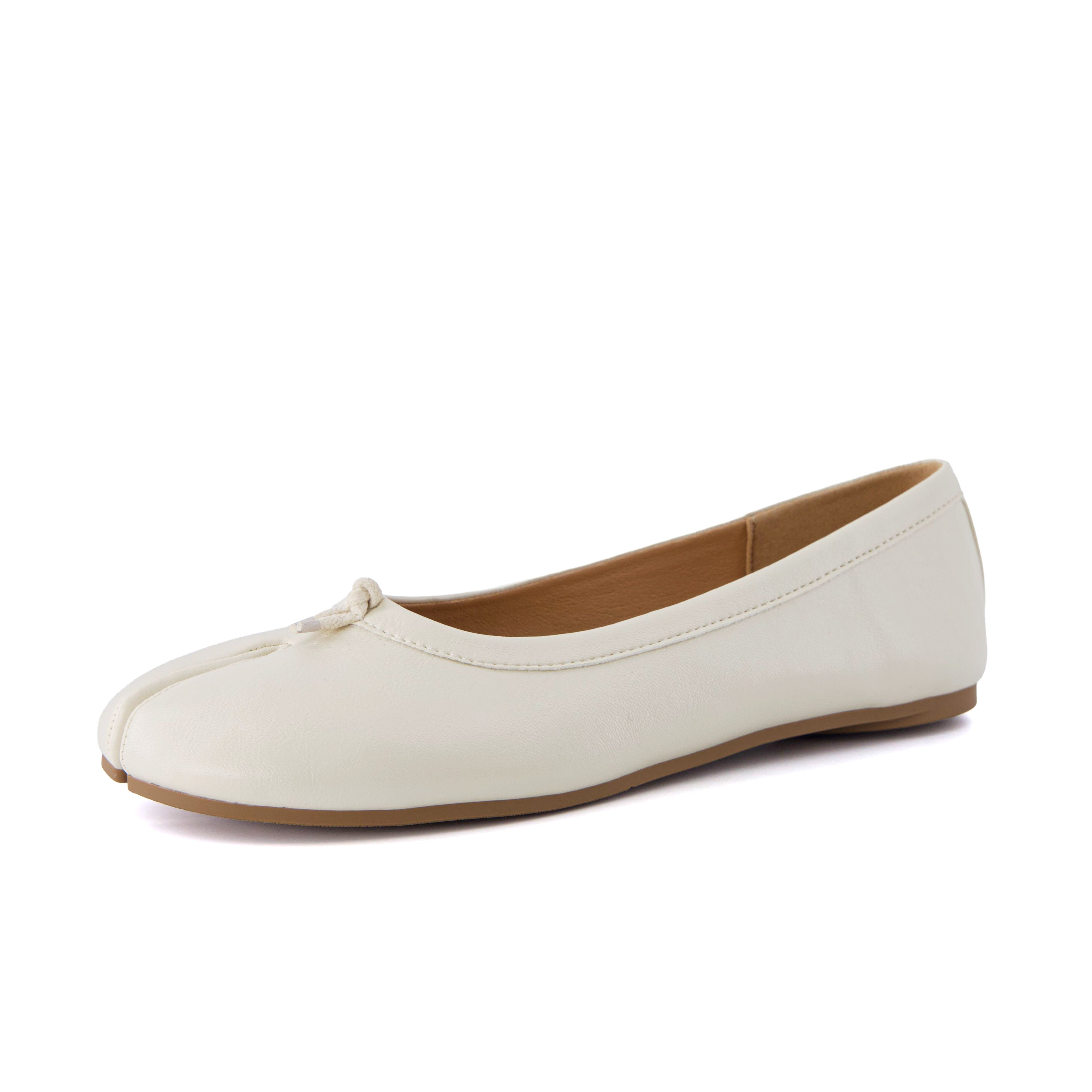 Maki Split-toe Flats Brown Medium