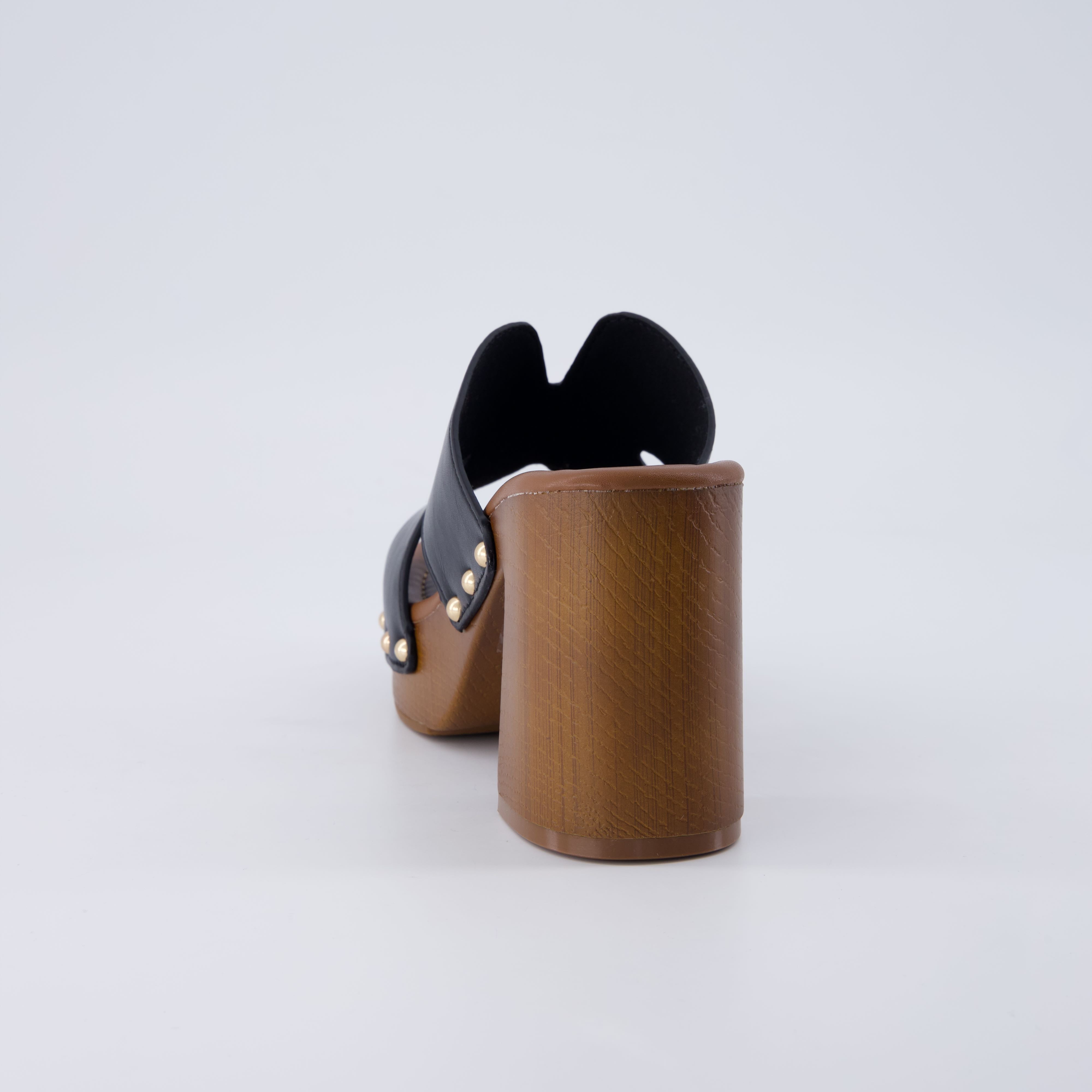 Markie Chunky Block Heel Sandals Whiskey Medium