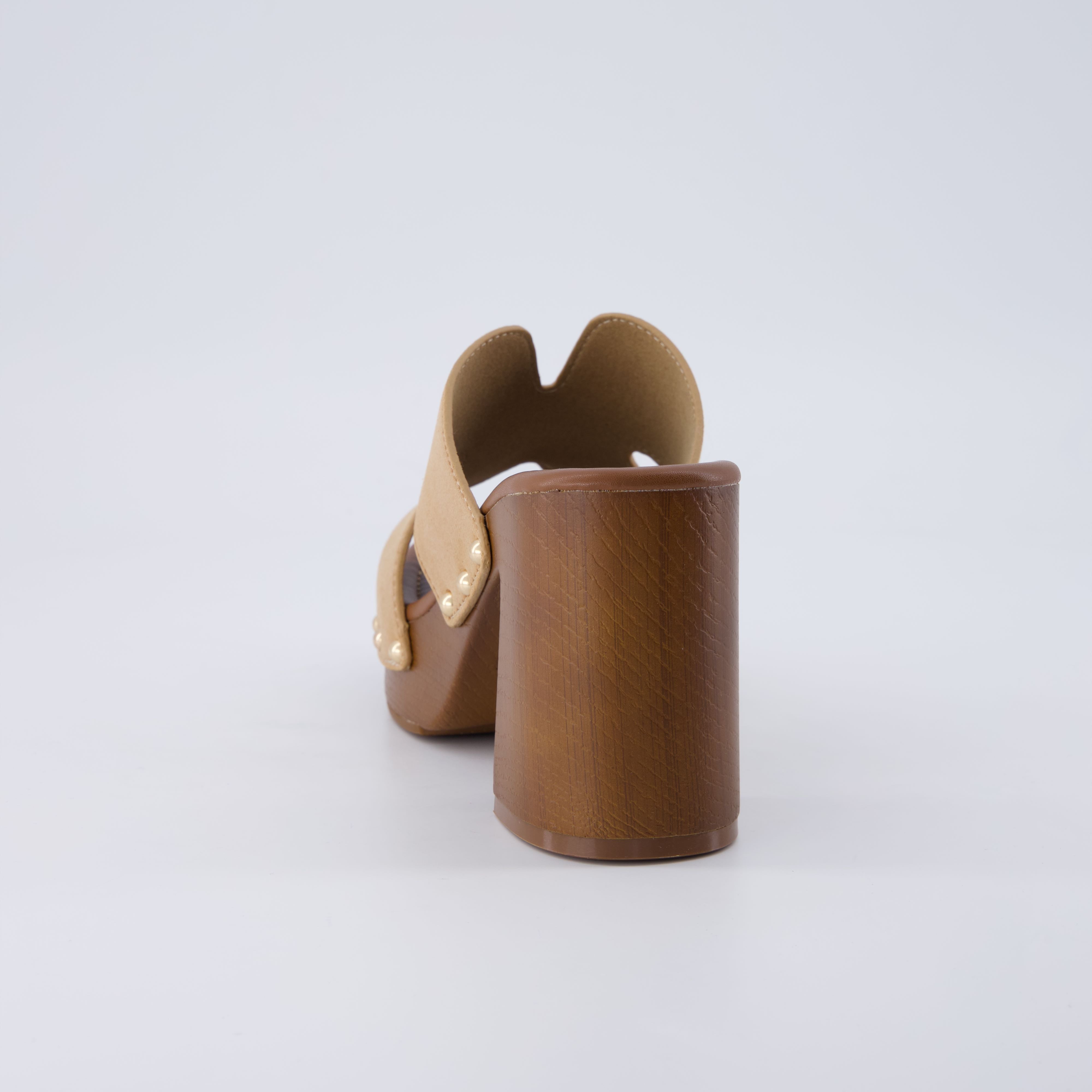 Markie Chunky Block Heel Sandals Tan Medium