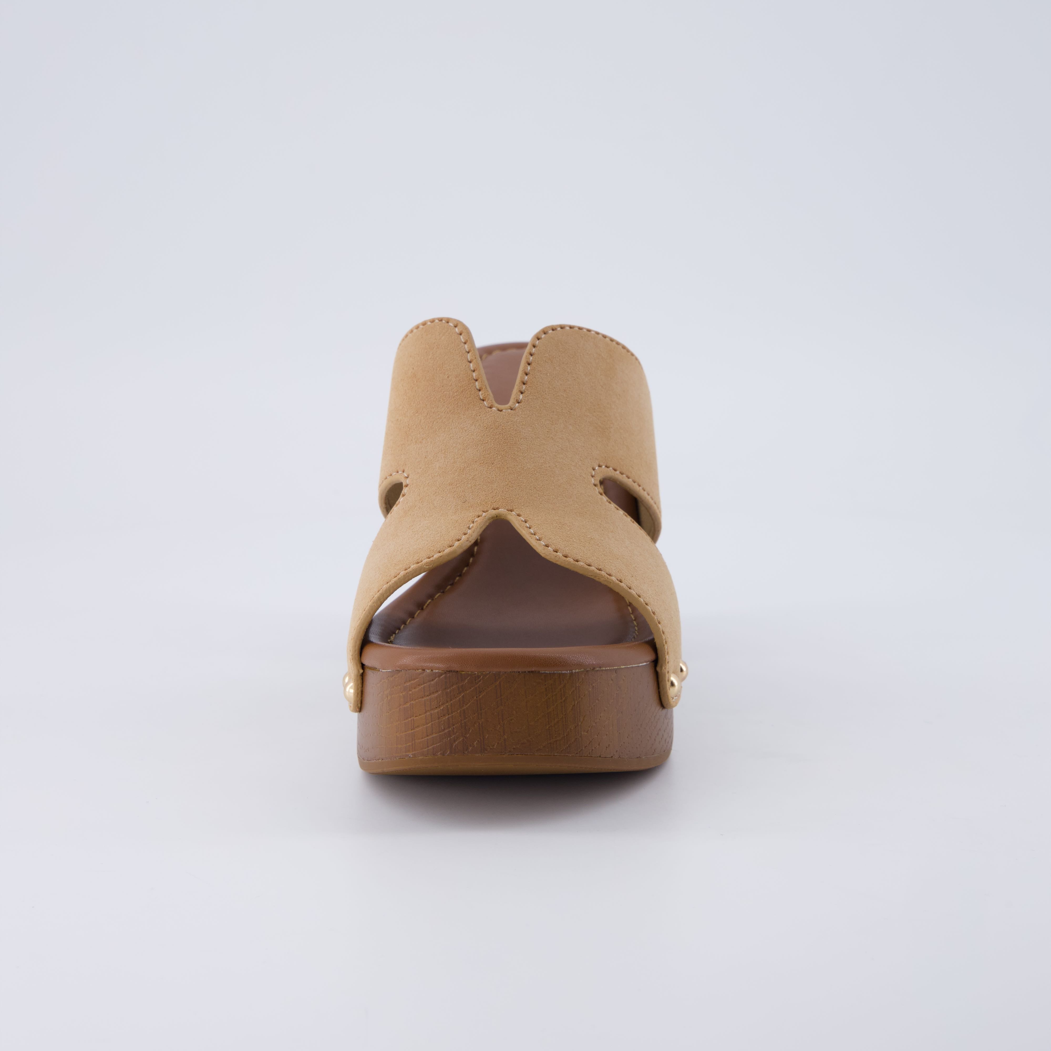 Markie Chunky Block Heel Sandals Tan Medium