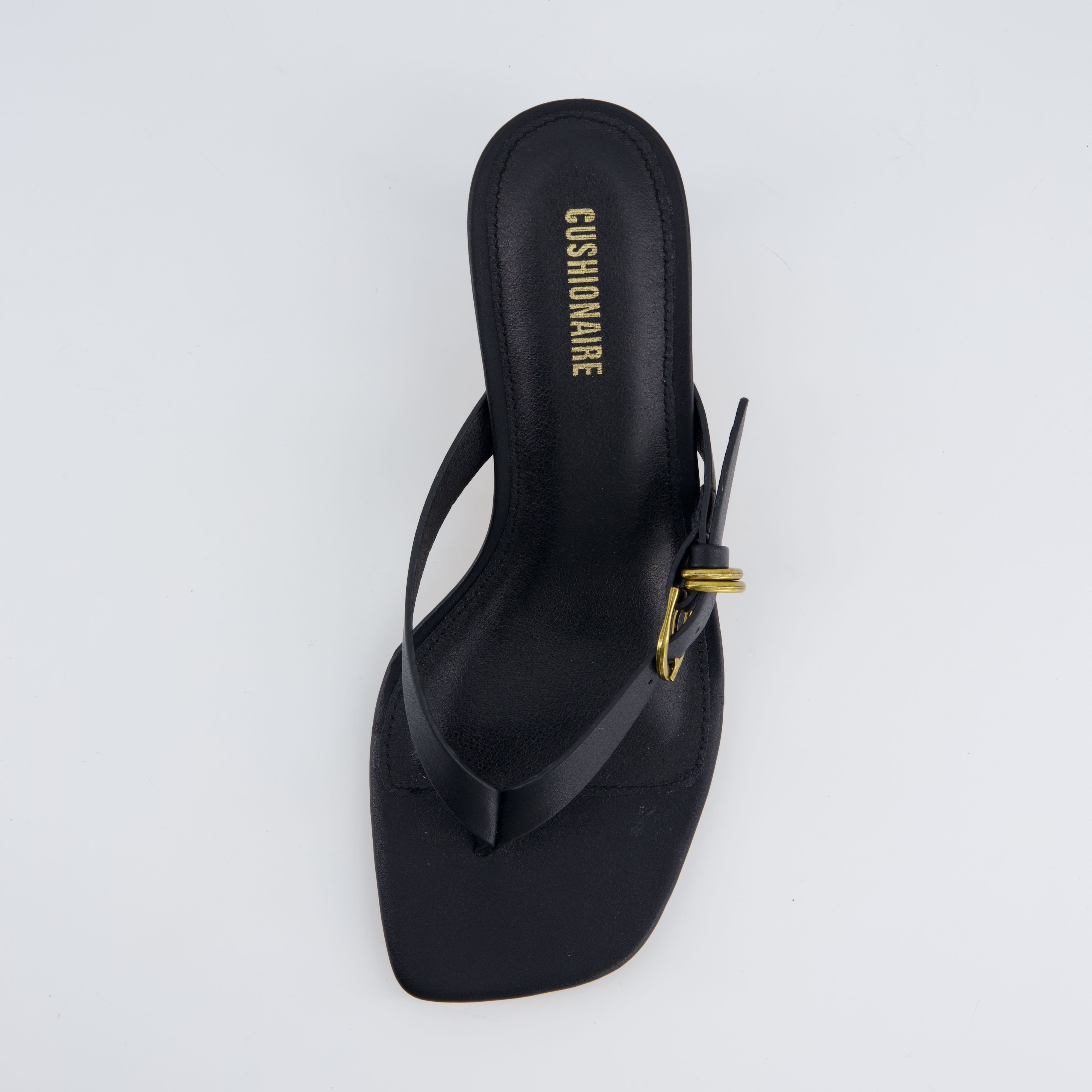 Marlin Kitten Heel Sandals Black