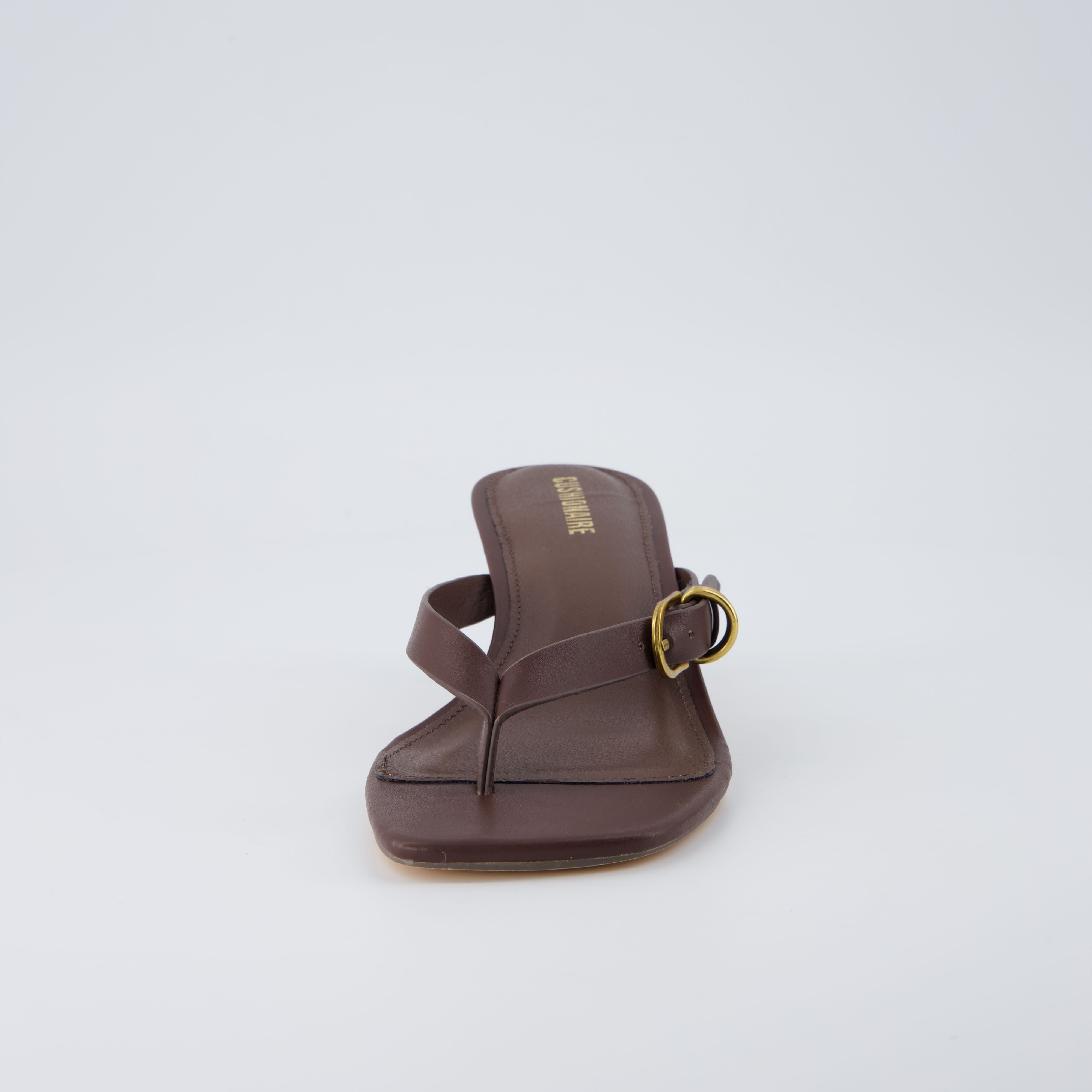 Marlin Kitten Heel Sandals Chocolate