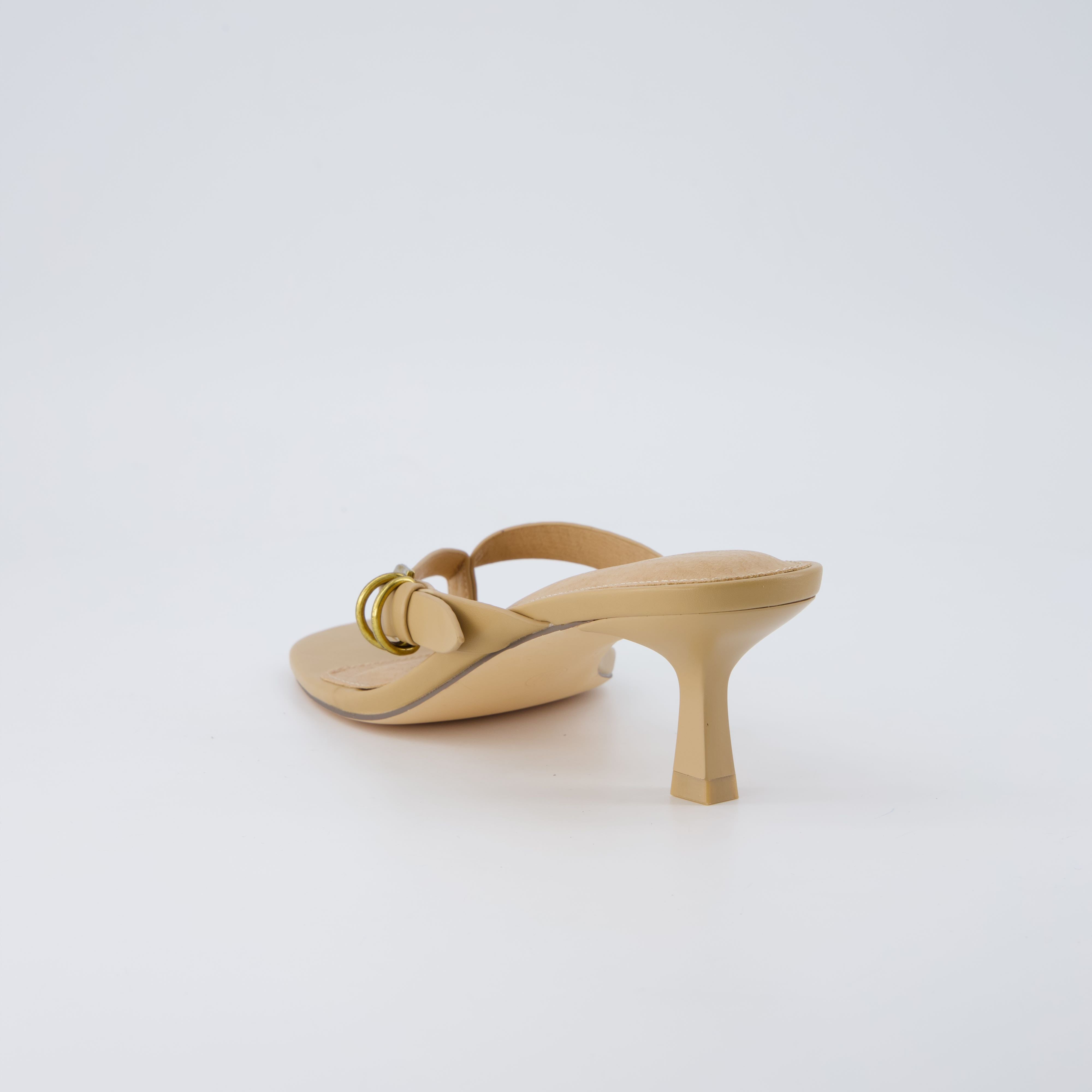 Marlin Kitten Heel Sandals Tan