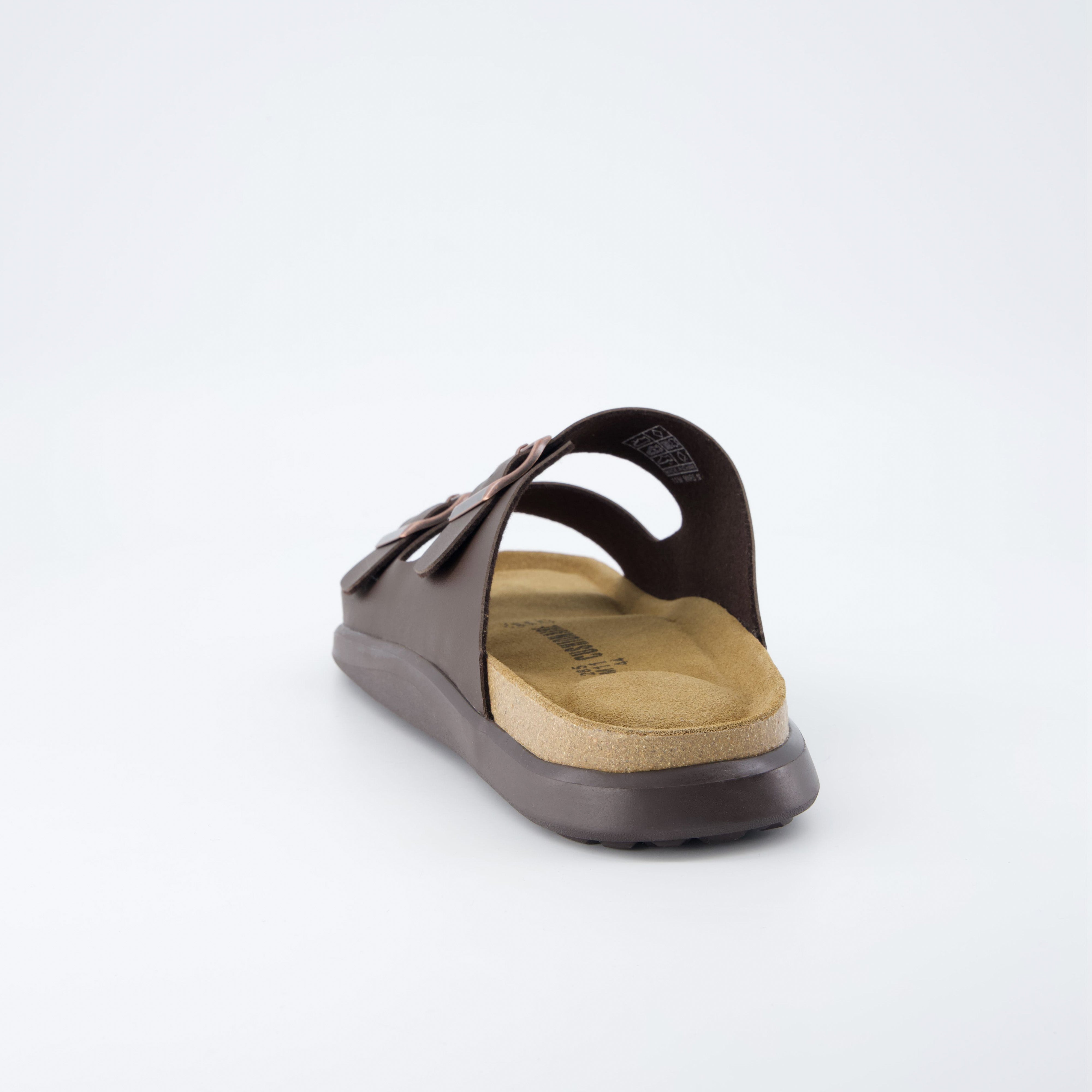 Mars Double Buckle Sandals Brown Nappa Medium