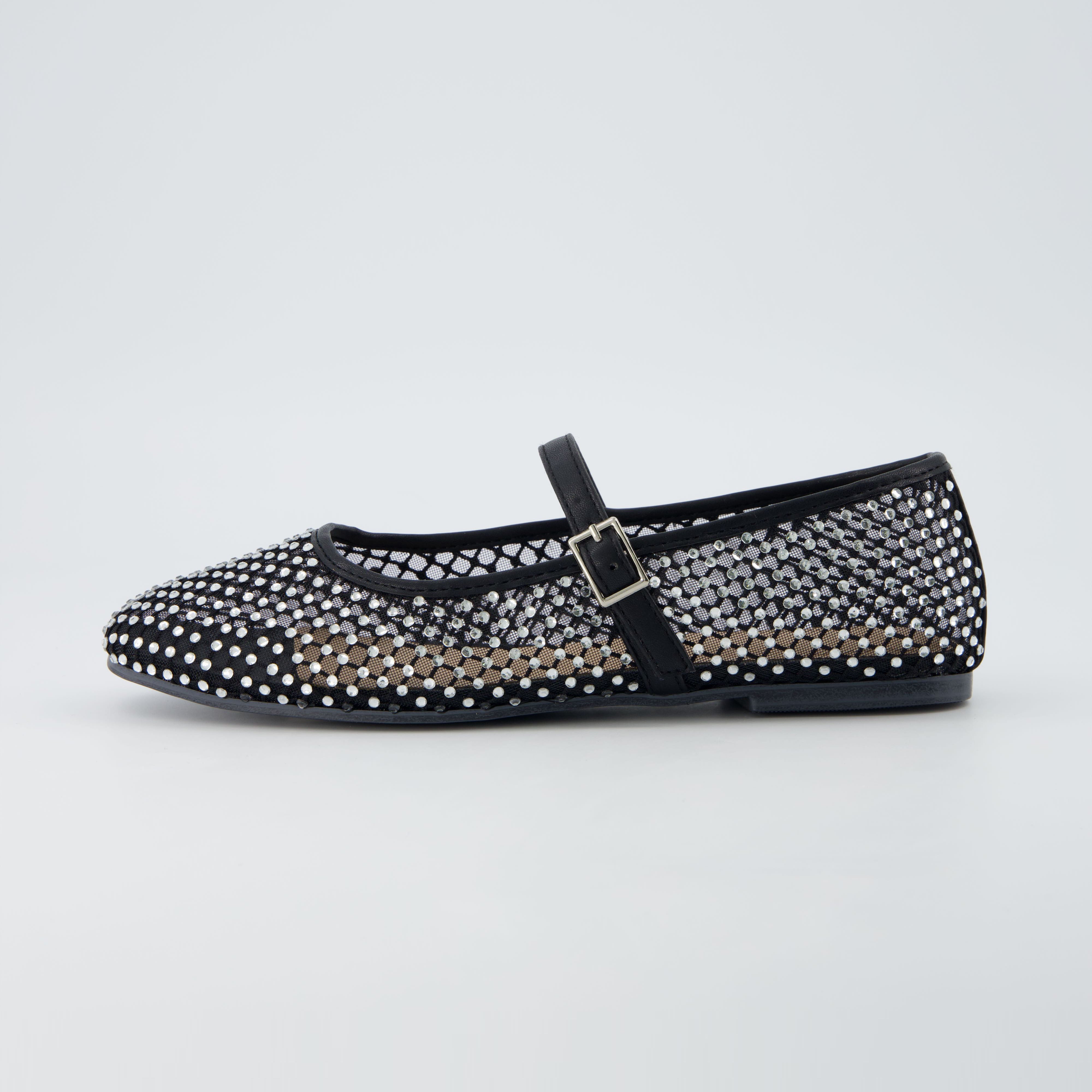 Maxie Studded Mary Jane Black