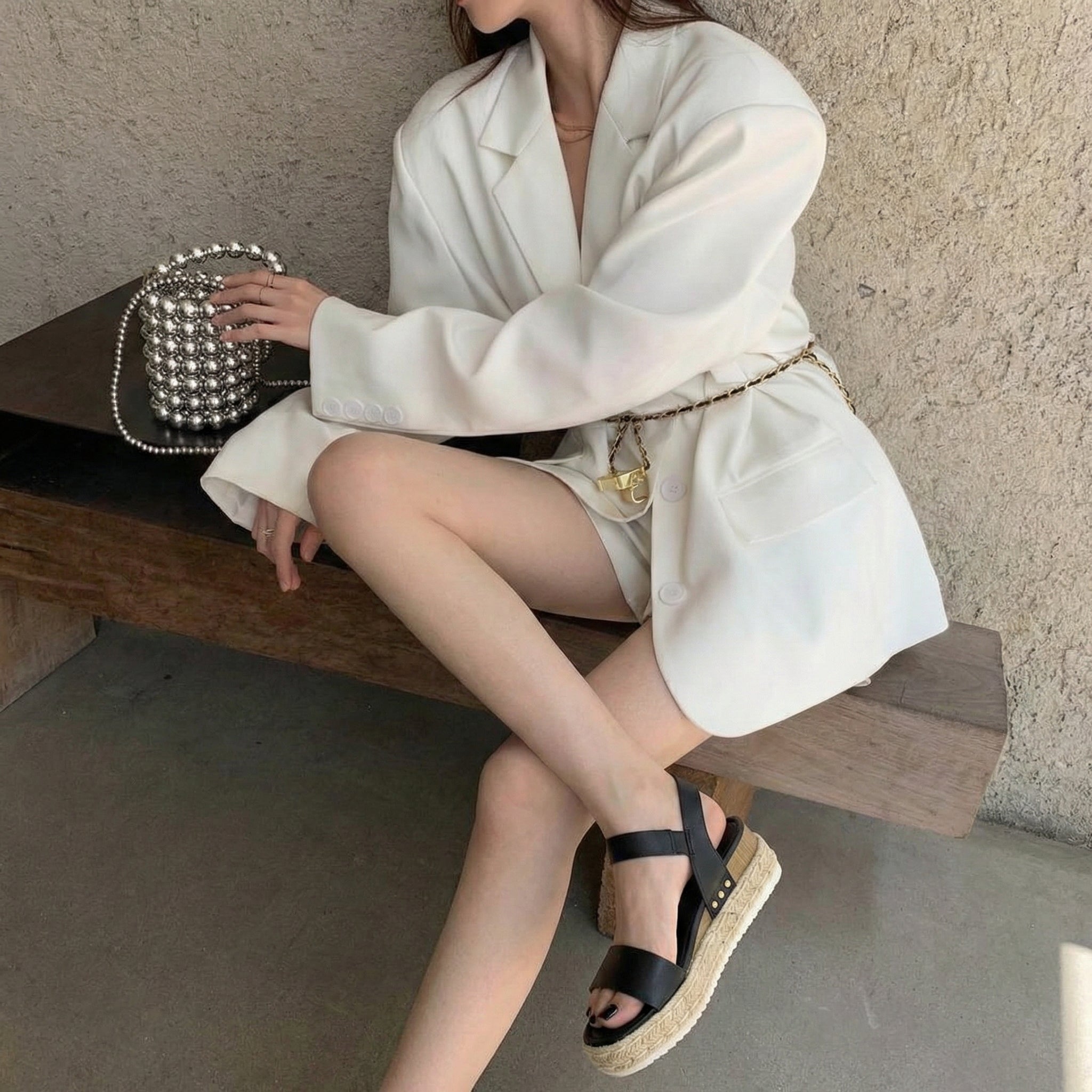 Melissa Espadrille Platform Sandals Black Medium