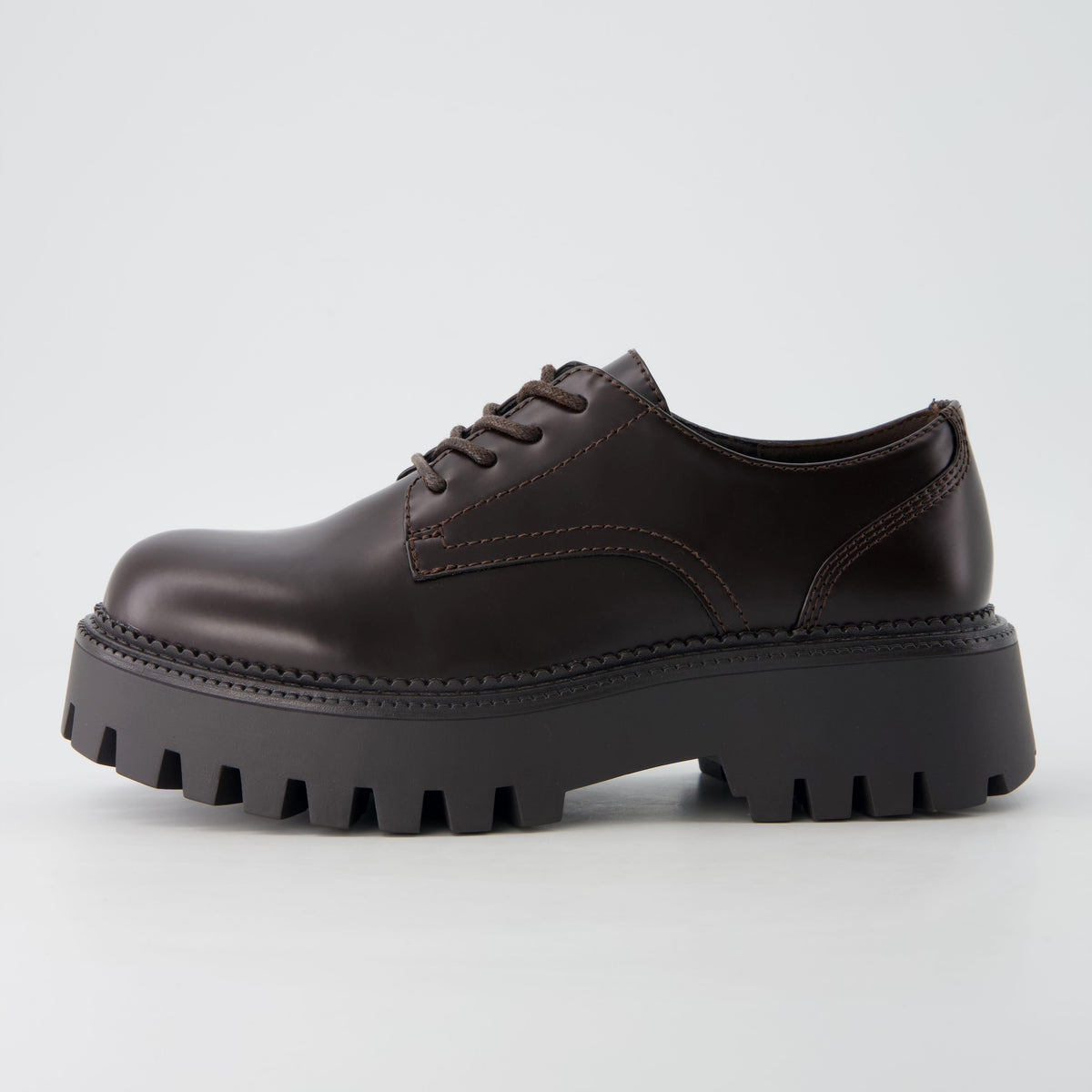 Meme Platform Oxford Shoes Dark Brown Medium