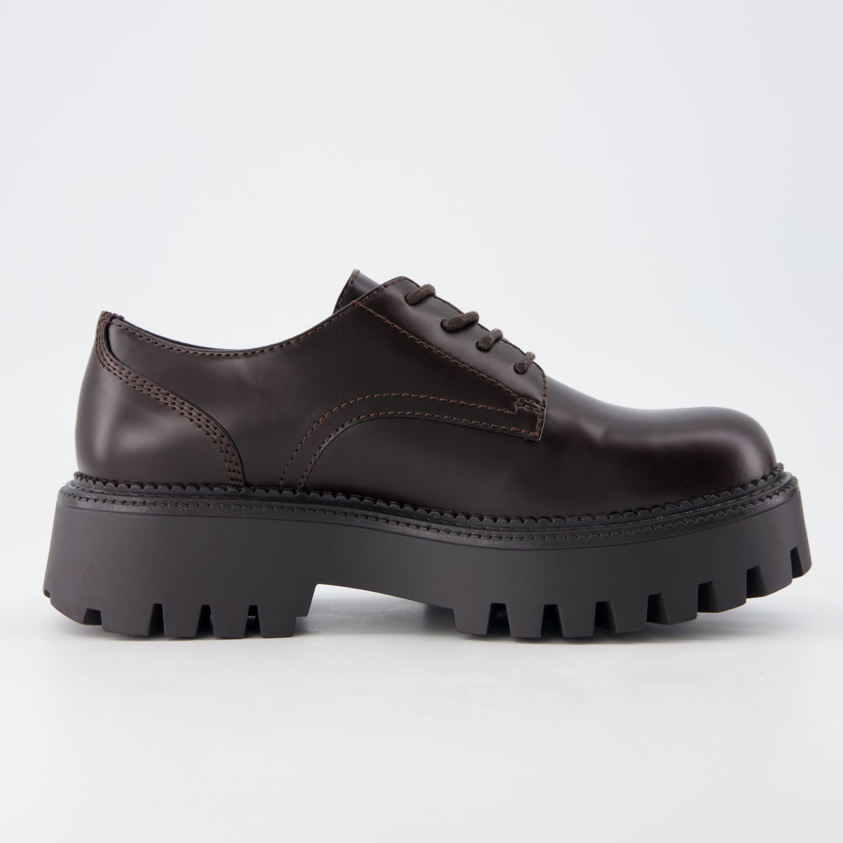 Meme Platform Oxford Shoes Dark Brown Medium