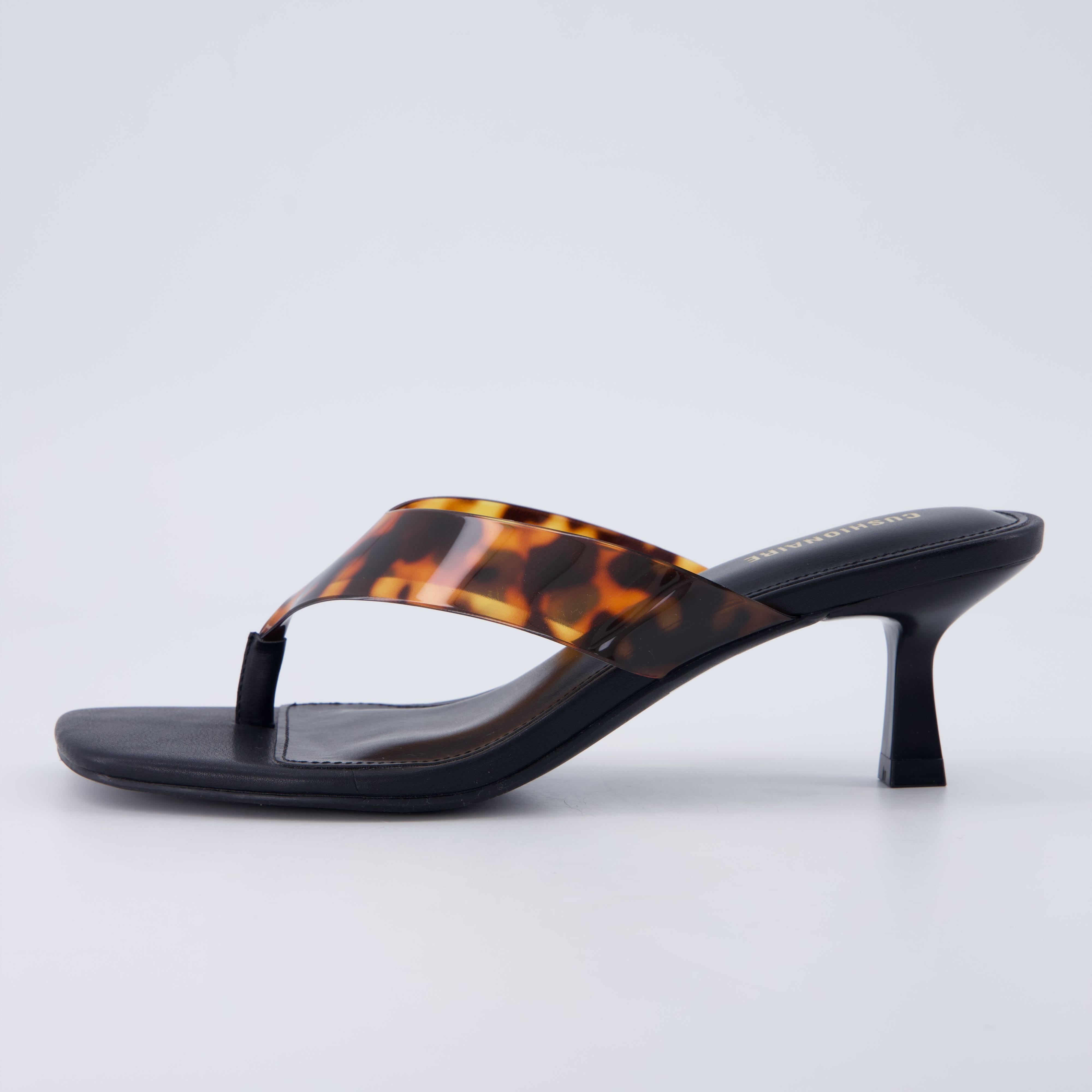 Mezzo Clear Strap Kitten Heels