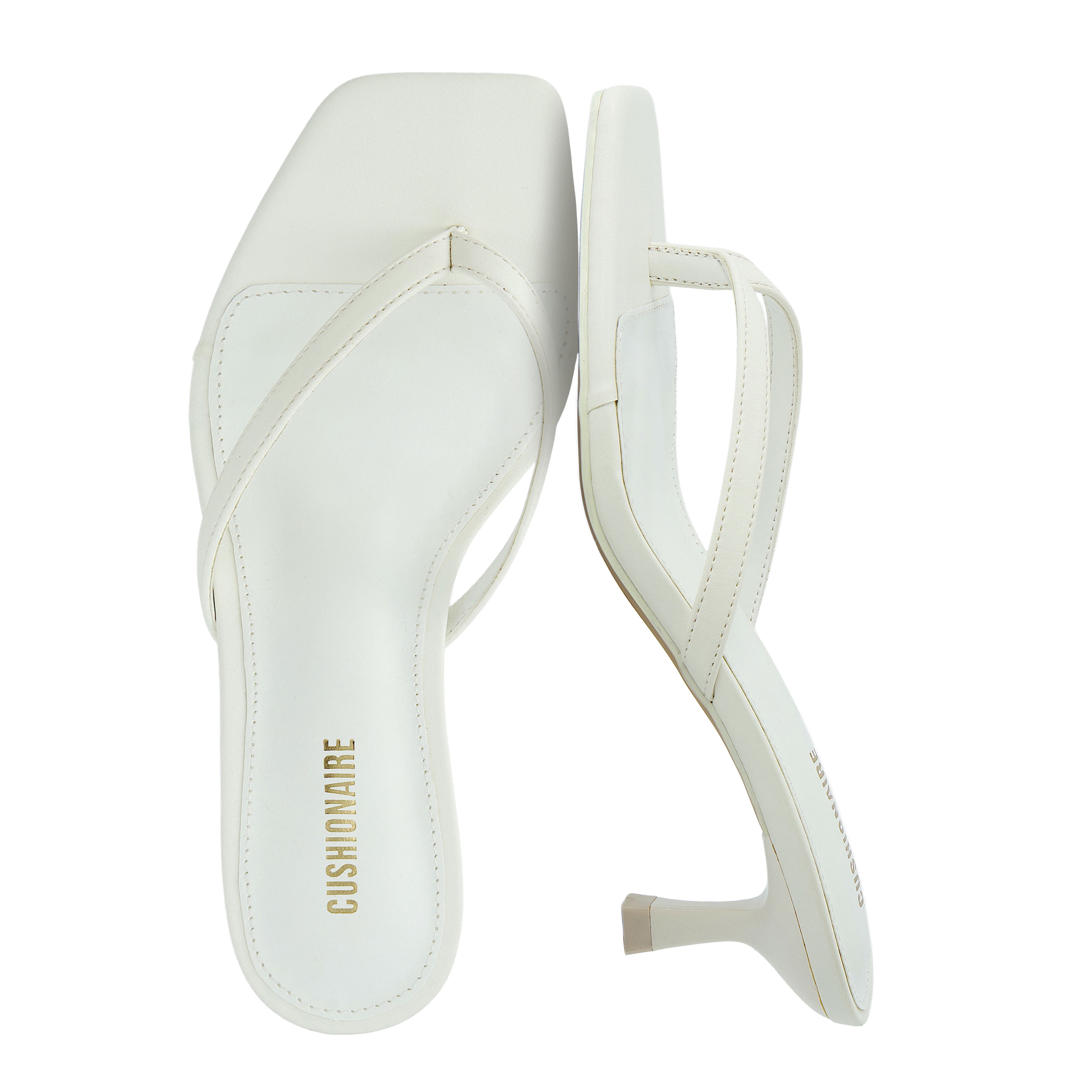 Miami Kitten Heel Sandals Gold