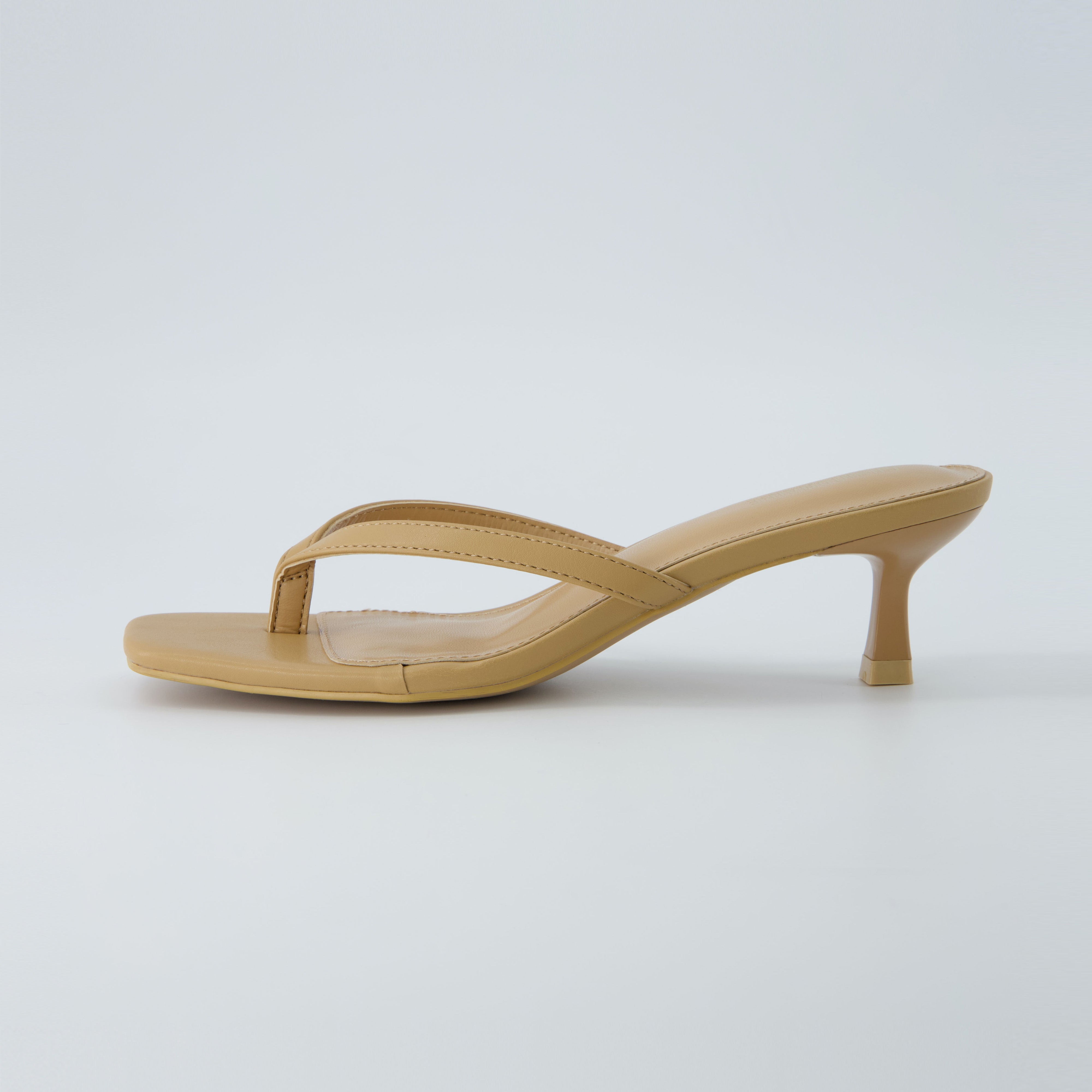 Miami Kitten Heel Sandals Whiskey