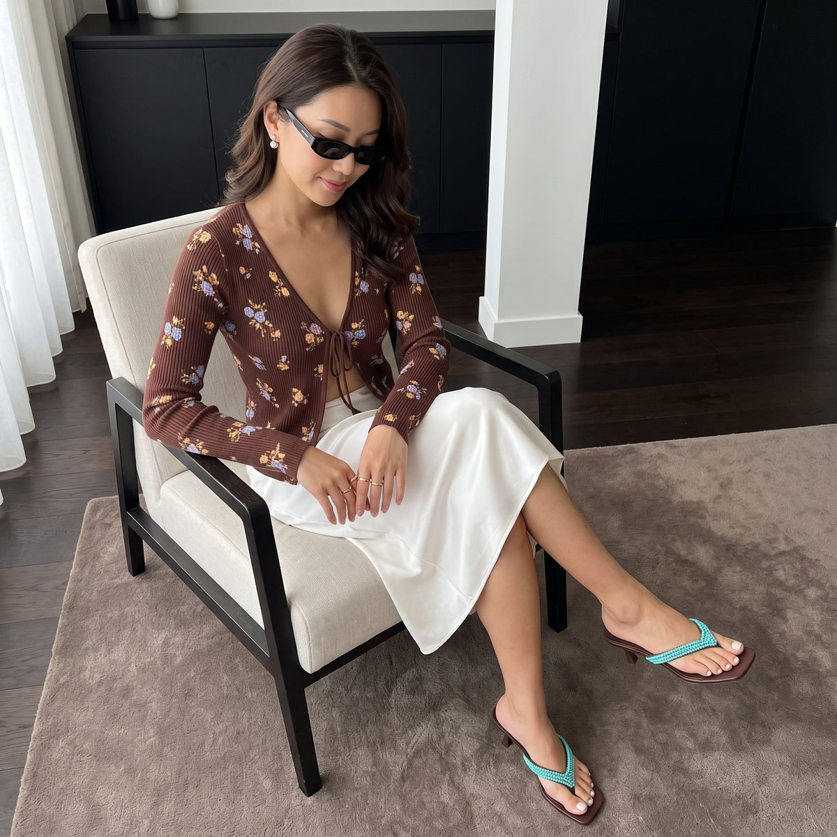 Mila Beaded Kitten Heels