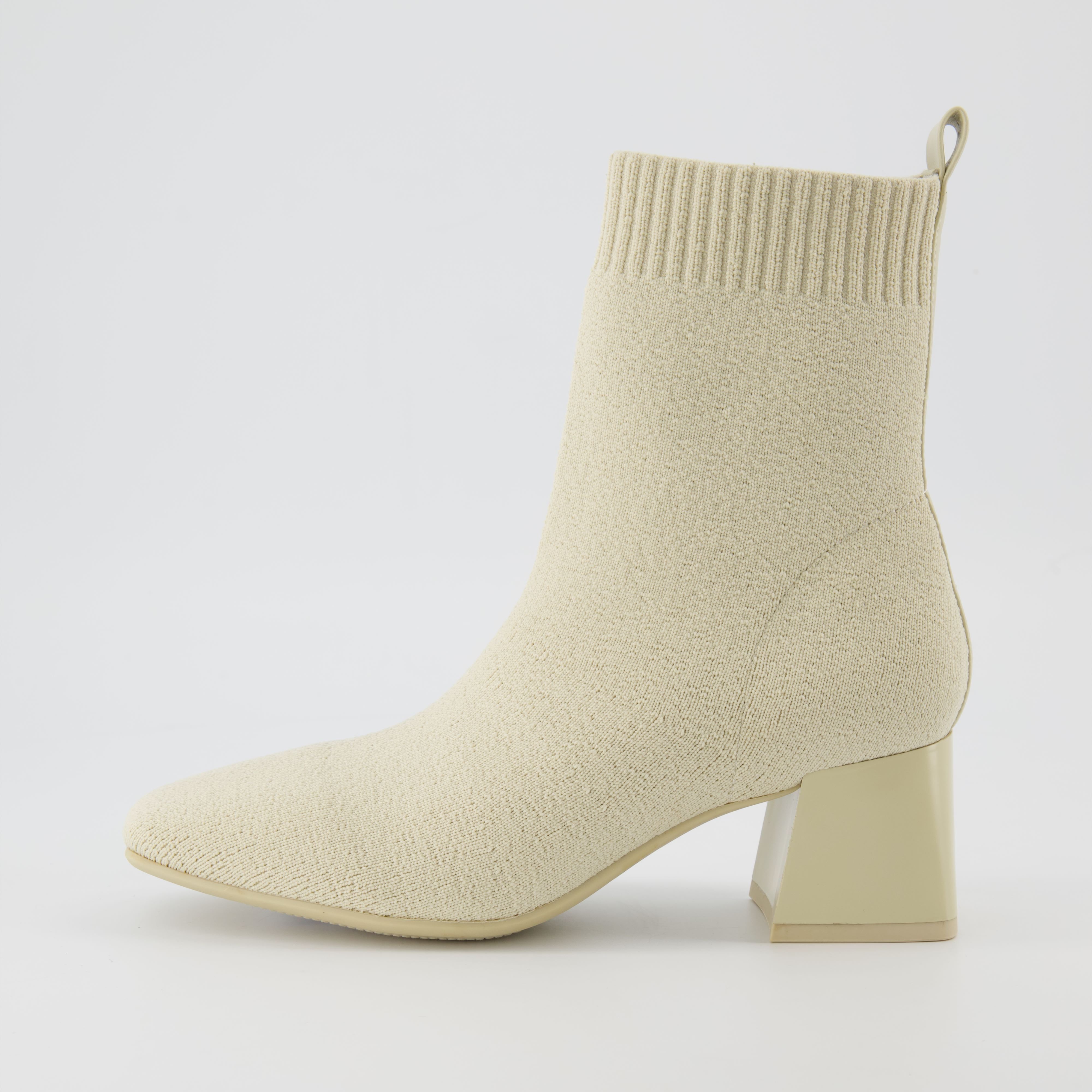 Milo Stretch Knit Boot Ivory