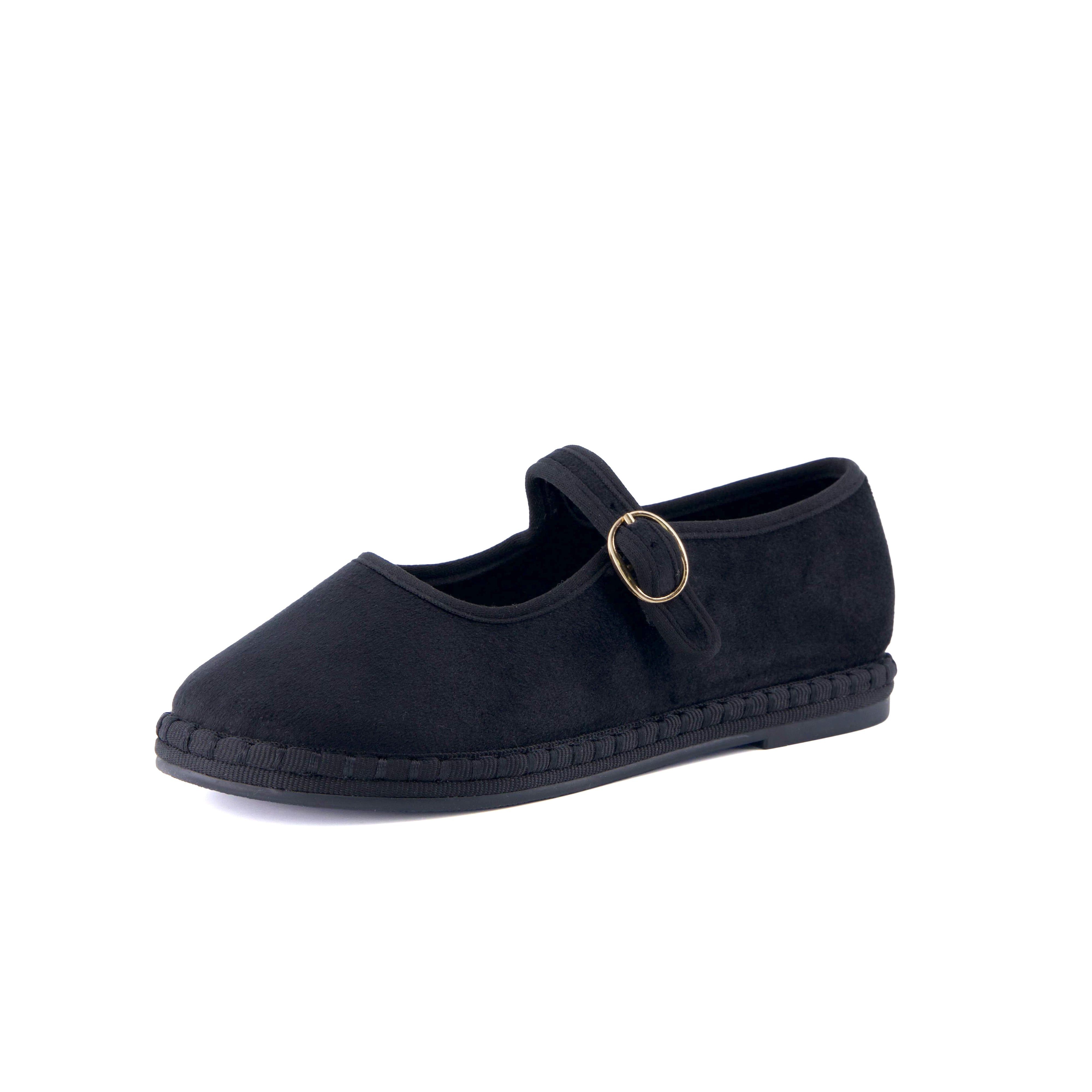 Missy Kids Mary Jane Flats Black Medium