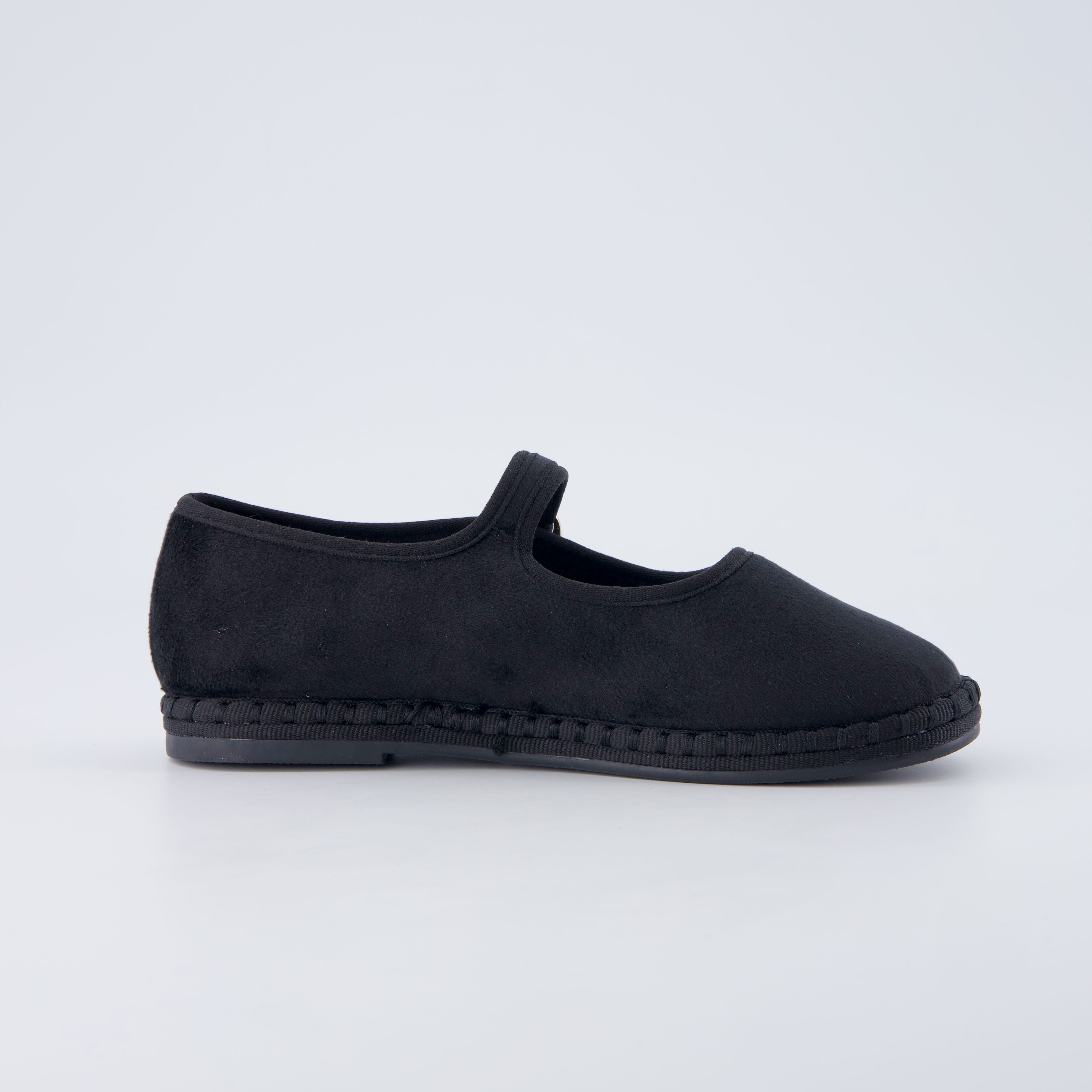 Missy Kids Mary Jane Flats Black Medium