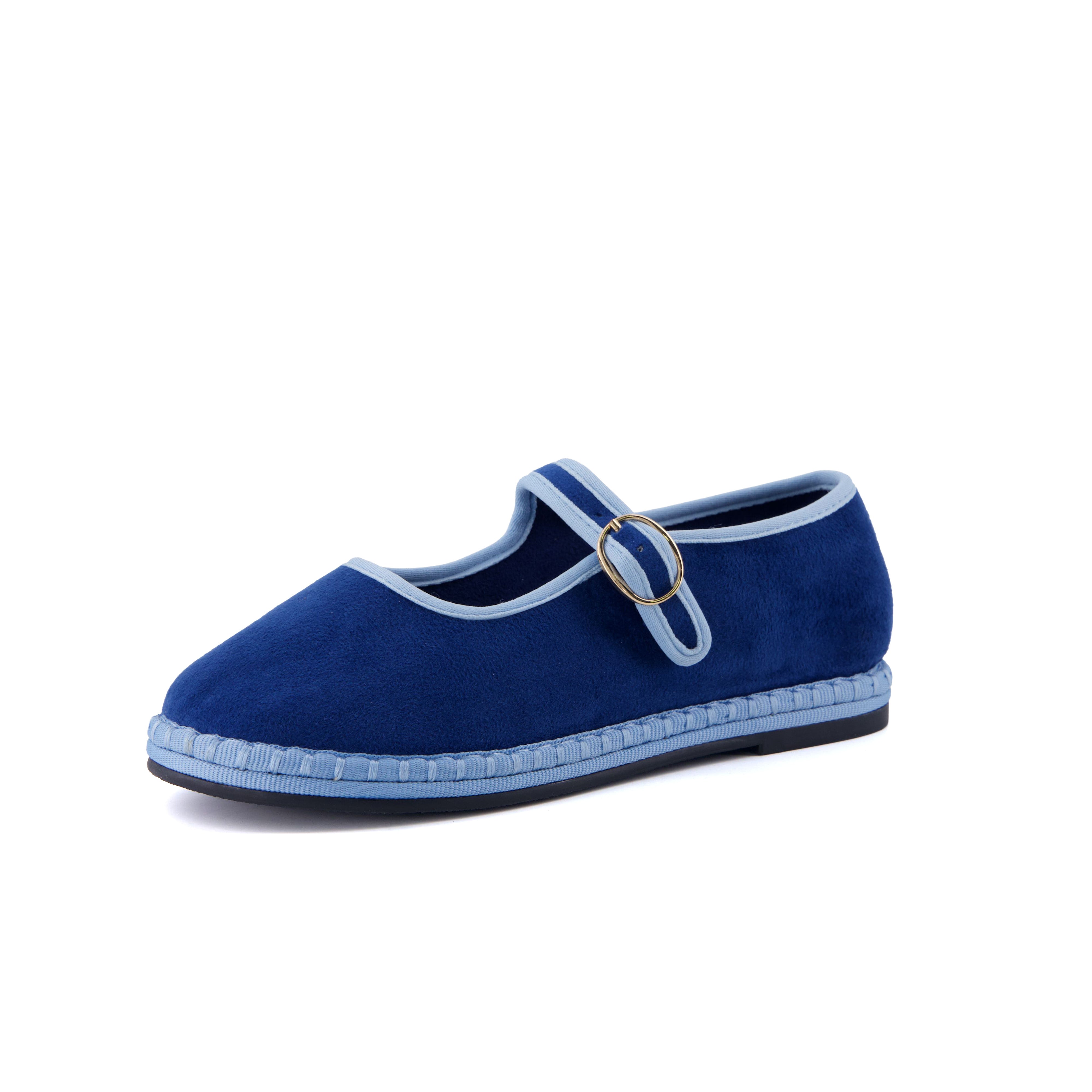 Missy Kids Mary Jane Flats Blue Blue Medium