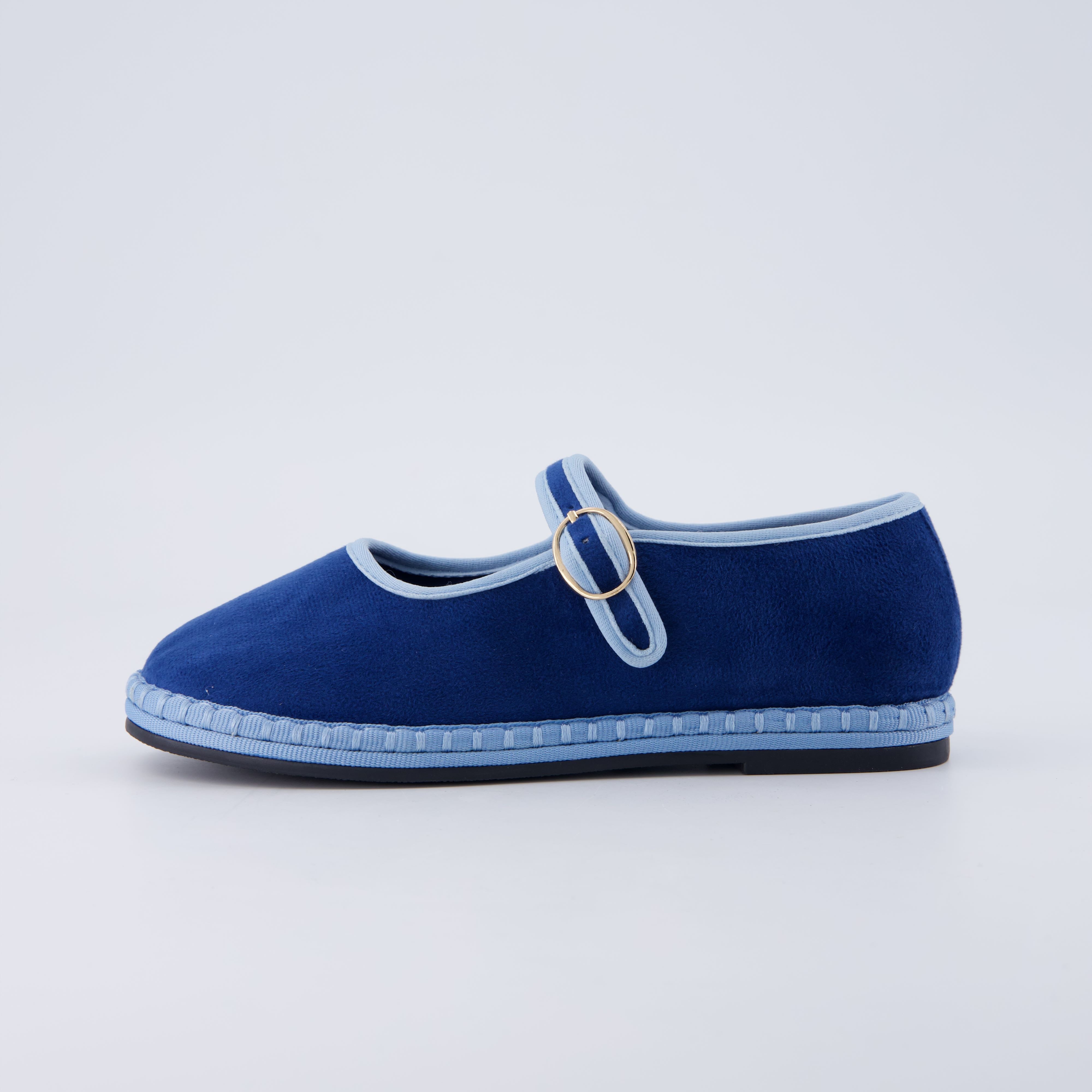 Missy Kids Mary Jane Flats Blue Blue Medium