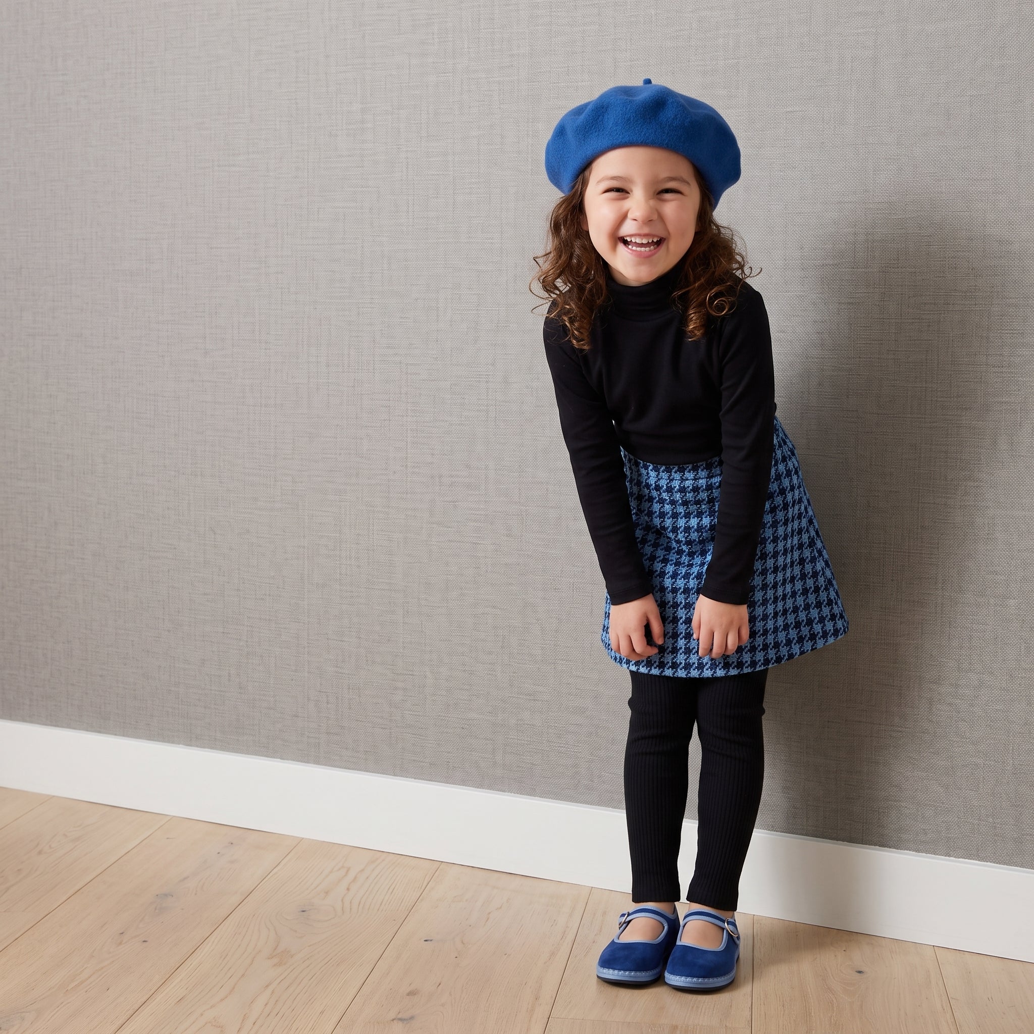 Missy Kids Mary Jane Flats Blue Blue Medium