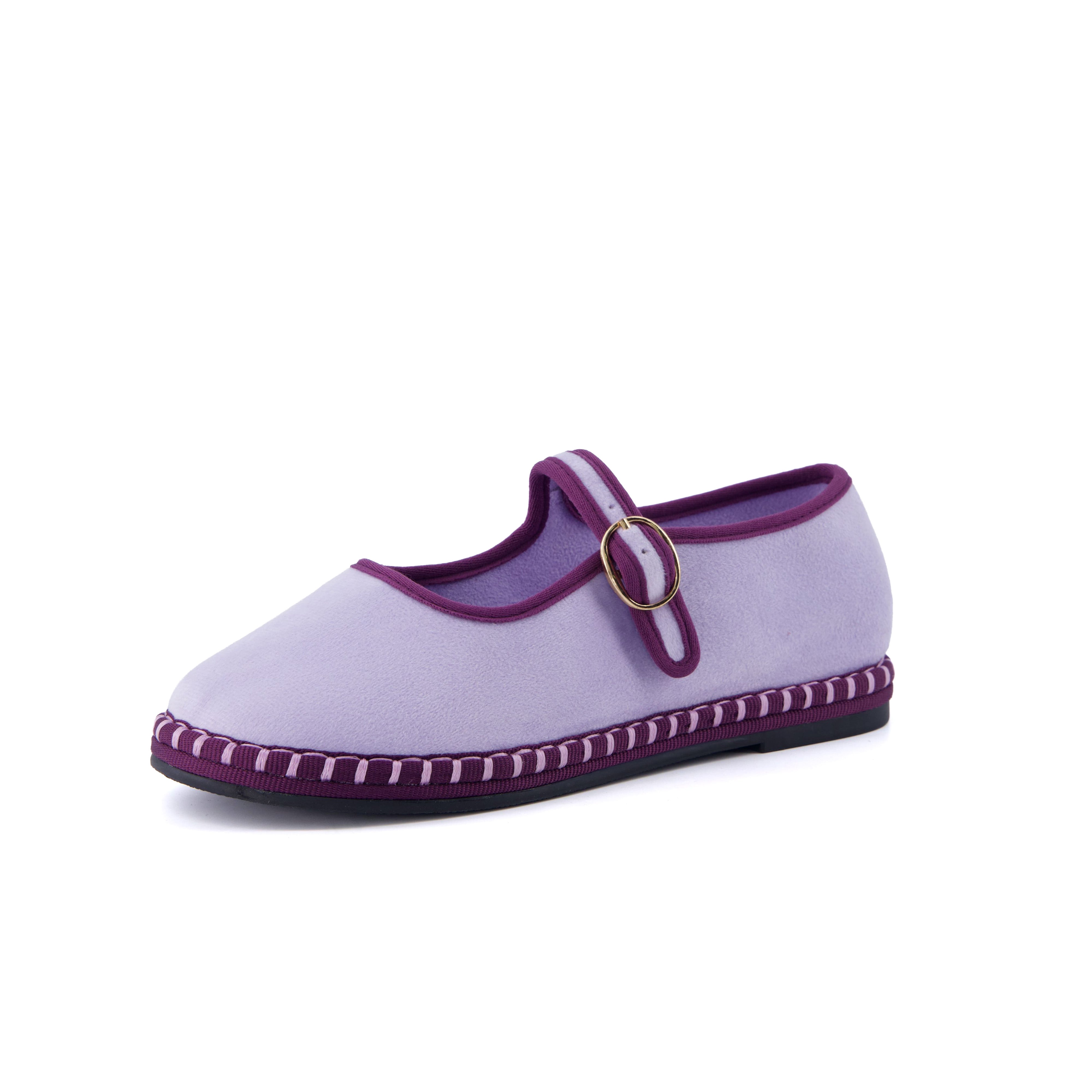 Missy Kids Mary Jane Flats Lavender Purple Medium