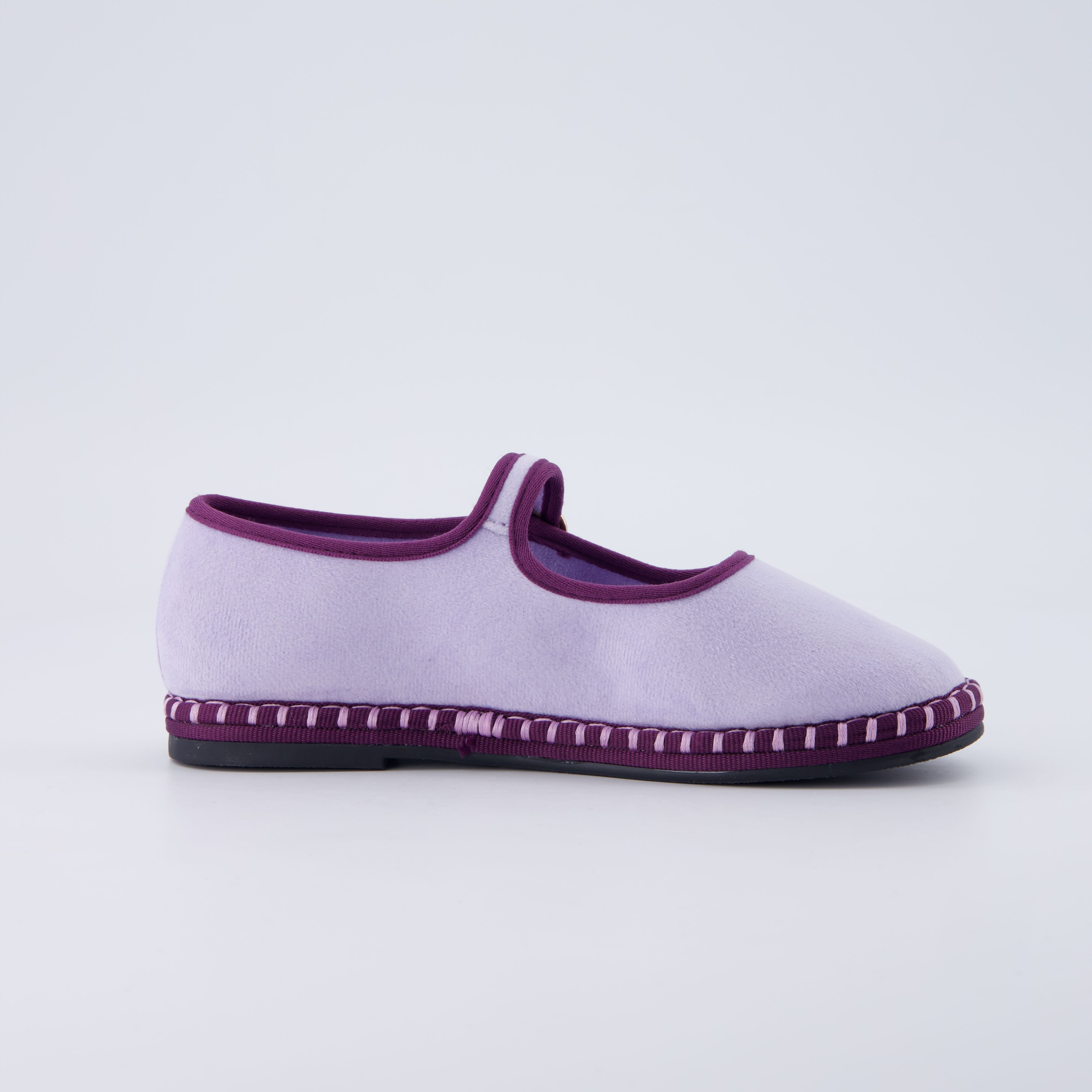 Missy Kids Mary Jane Flats Lavender Purple Medium