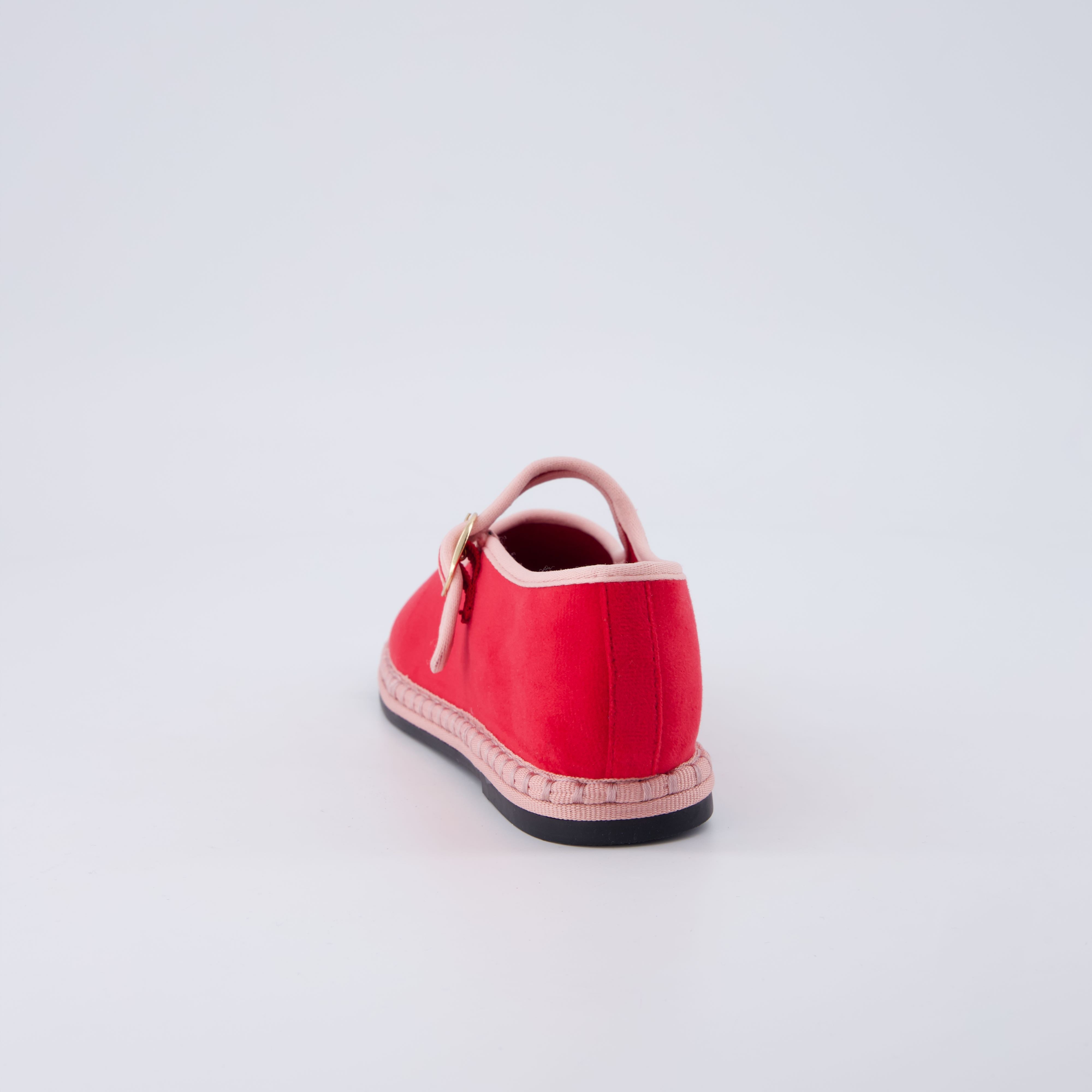 Missy Kids Mary Jane Flats Red Pink Medium