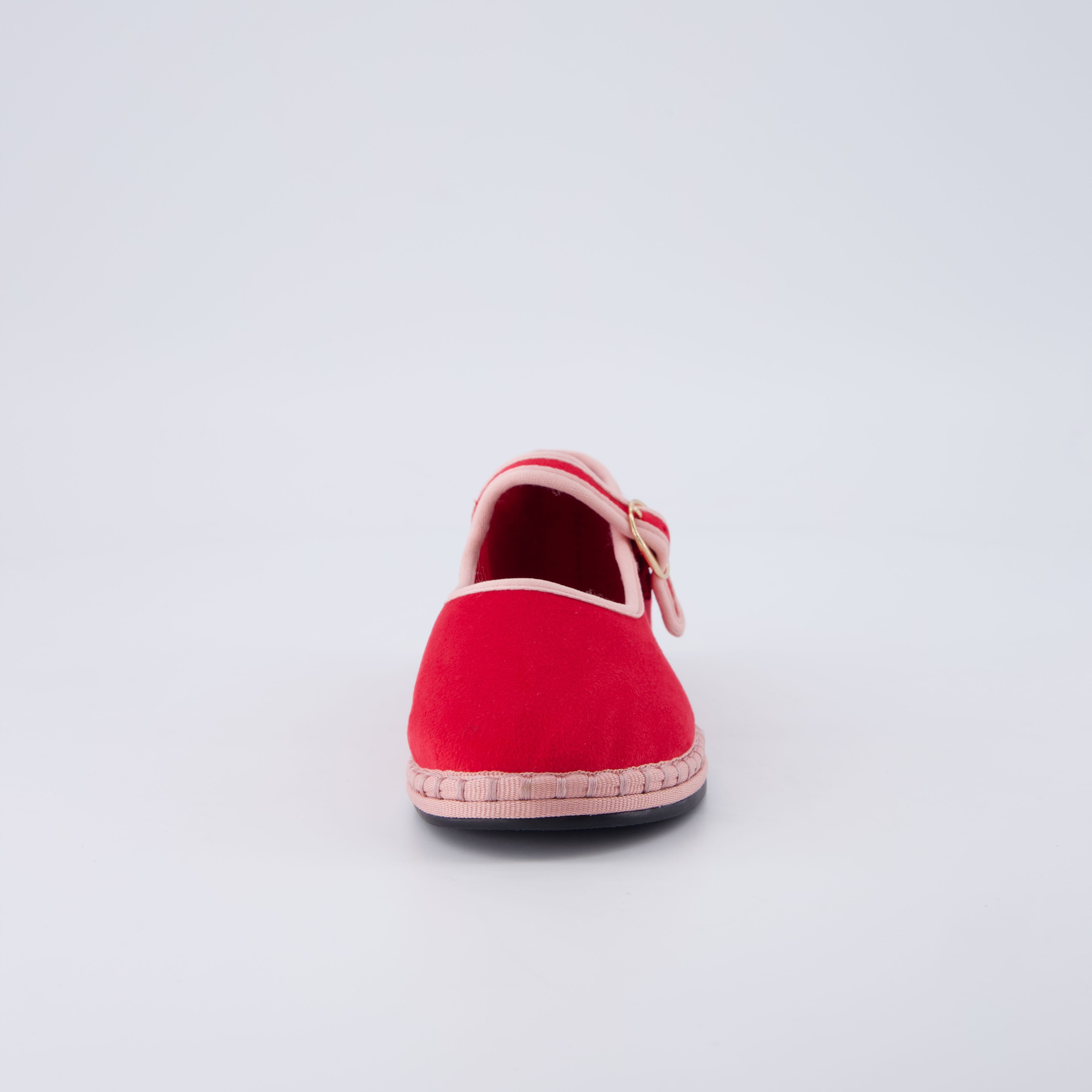 Missy Kids Mary Jane Flats Red Pink Medium