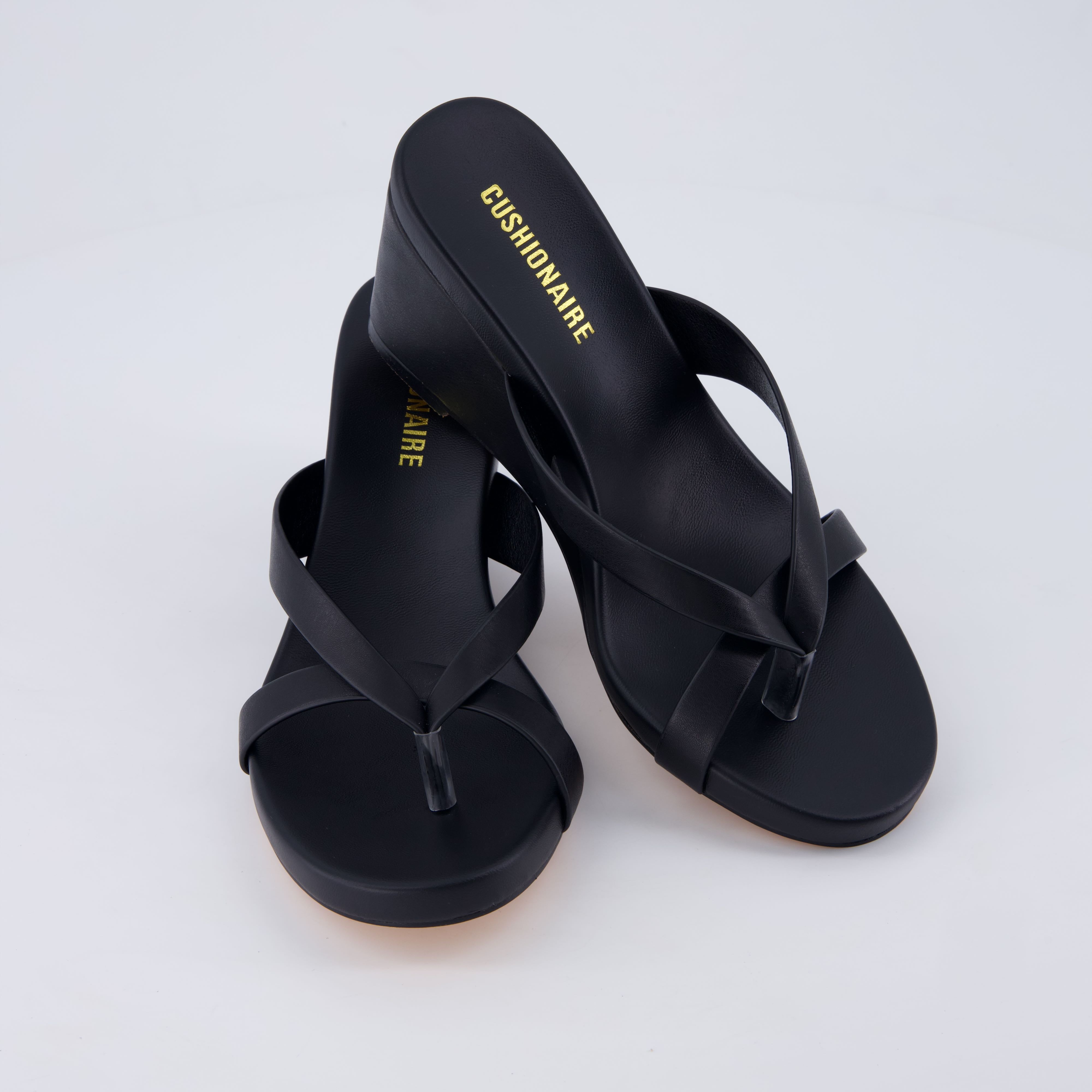 Mona Slip-On Lightweight Sandals Black Medium
