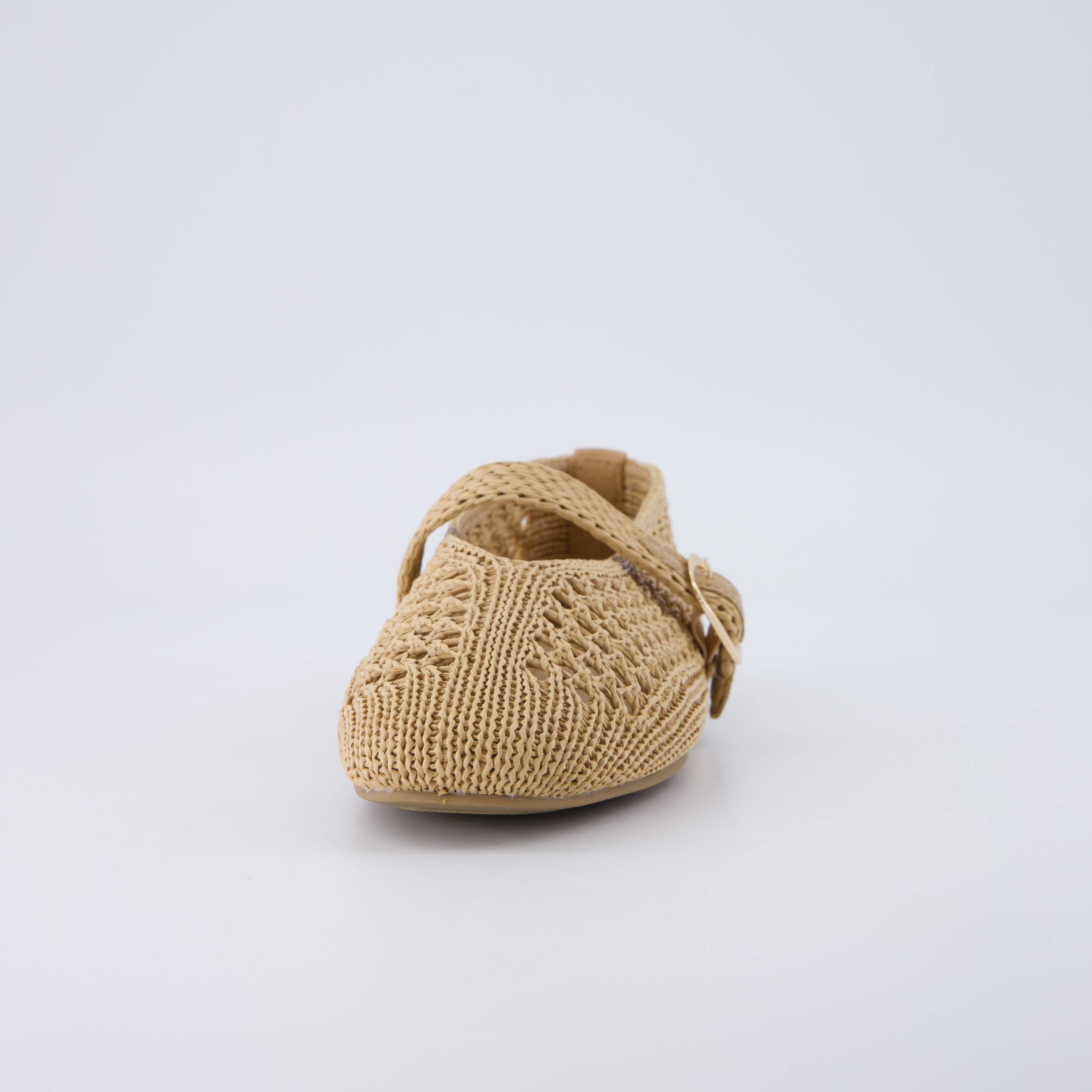 Monet Woven Mary Jane Flats Off-white Medium