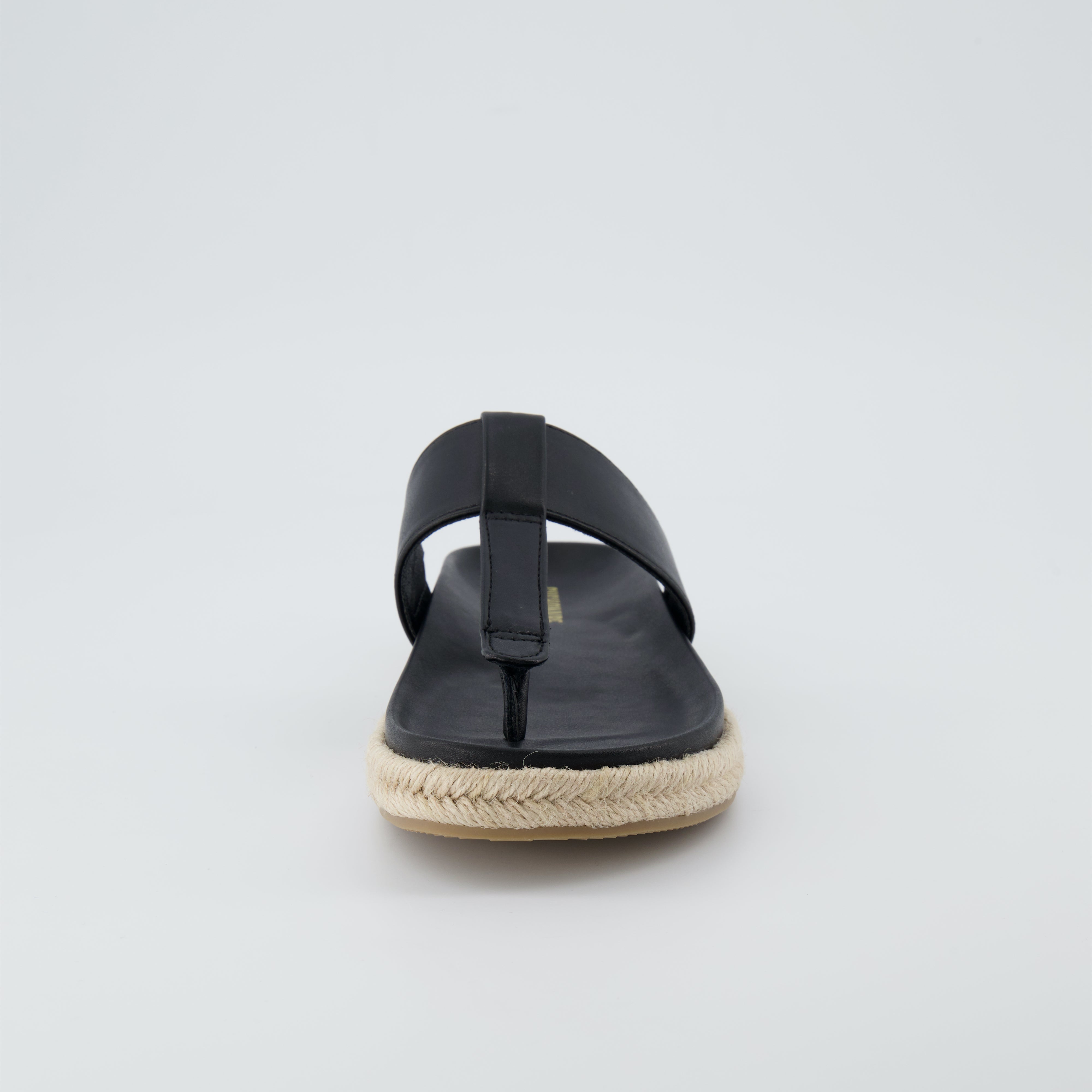 Nacho Espadrille Footbed Sandal Black
