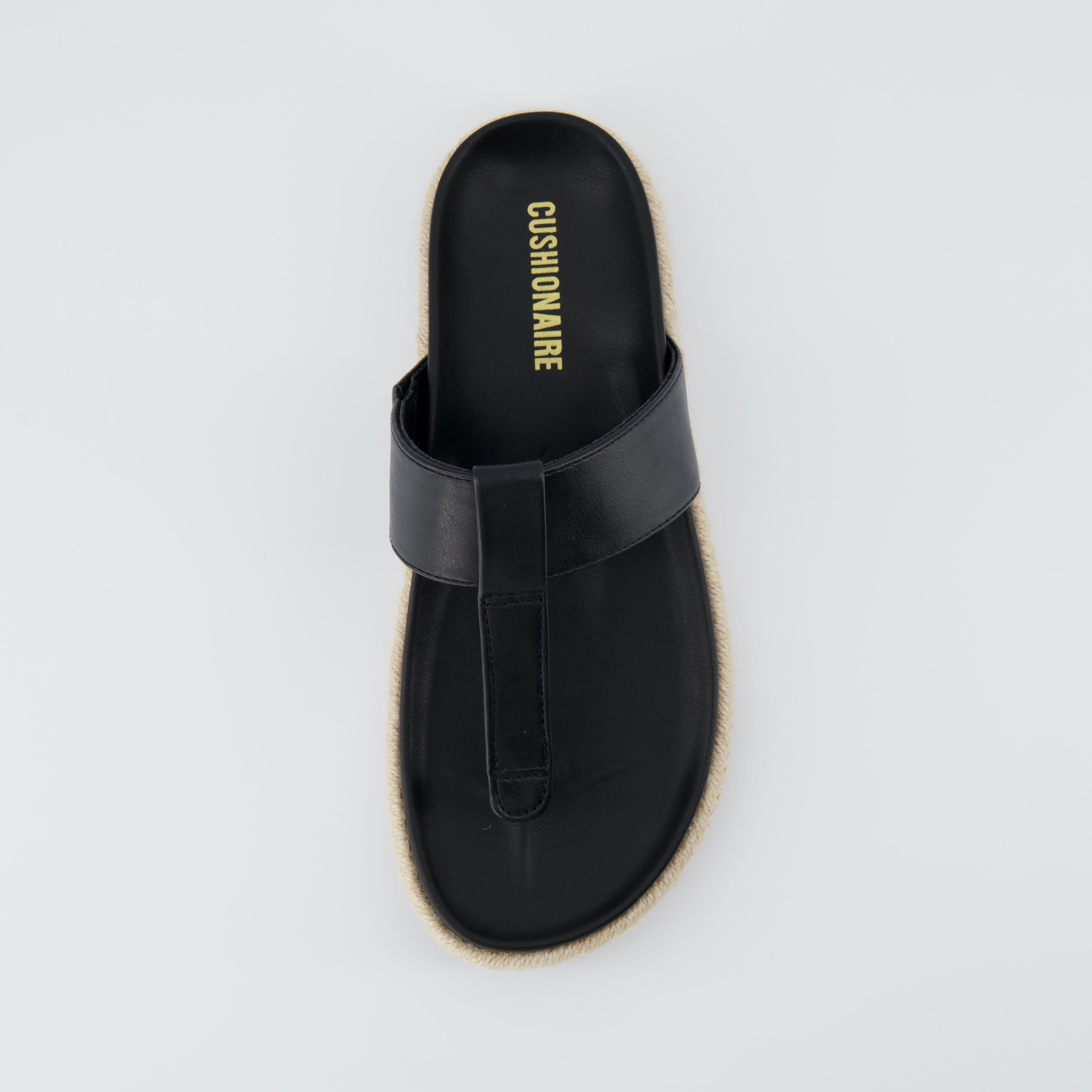 Nacho Espadrille Footbed Sandal Black