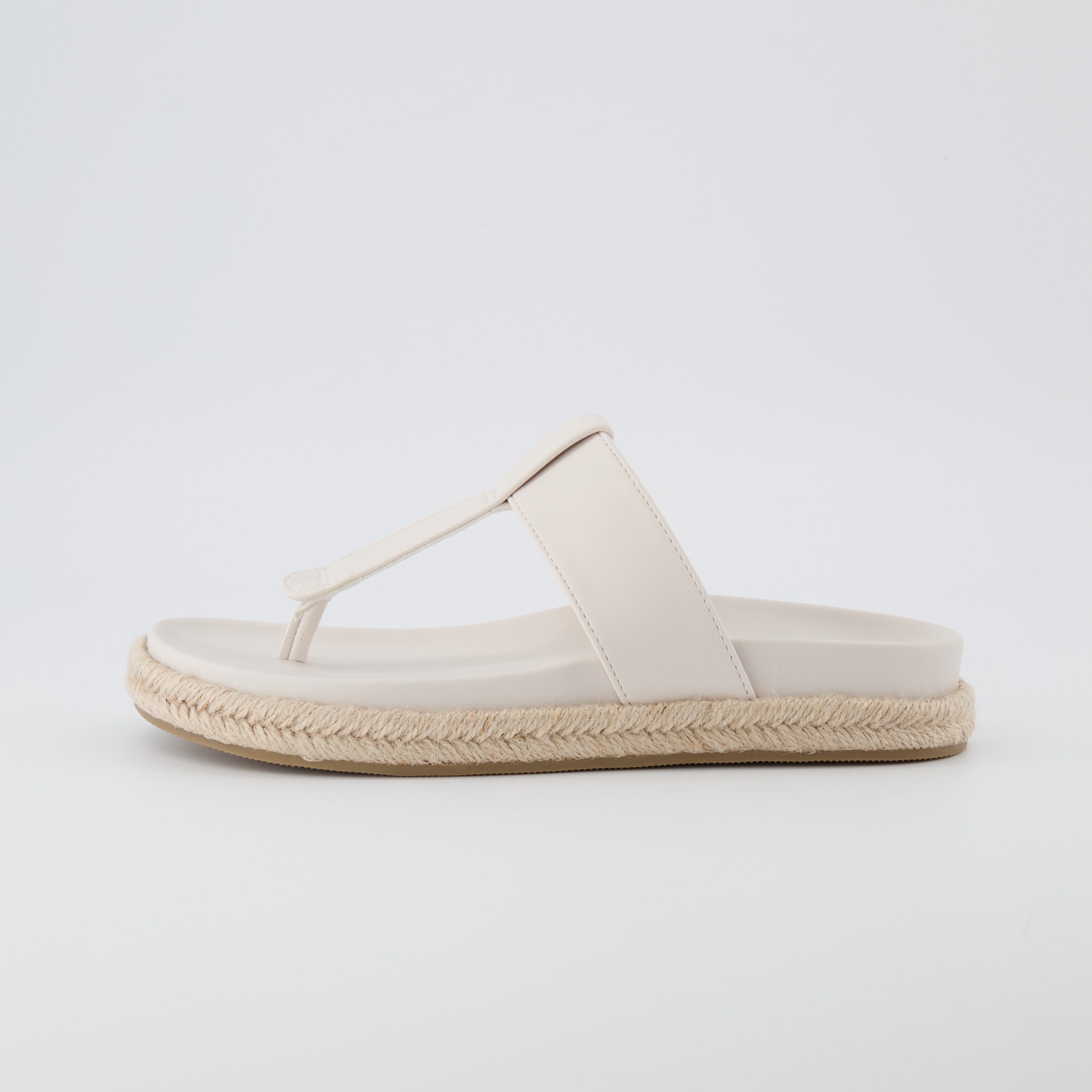 Nacho Espadrille Footbed Sandal Bone