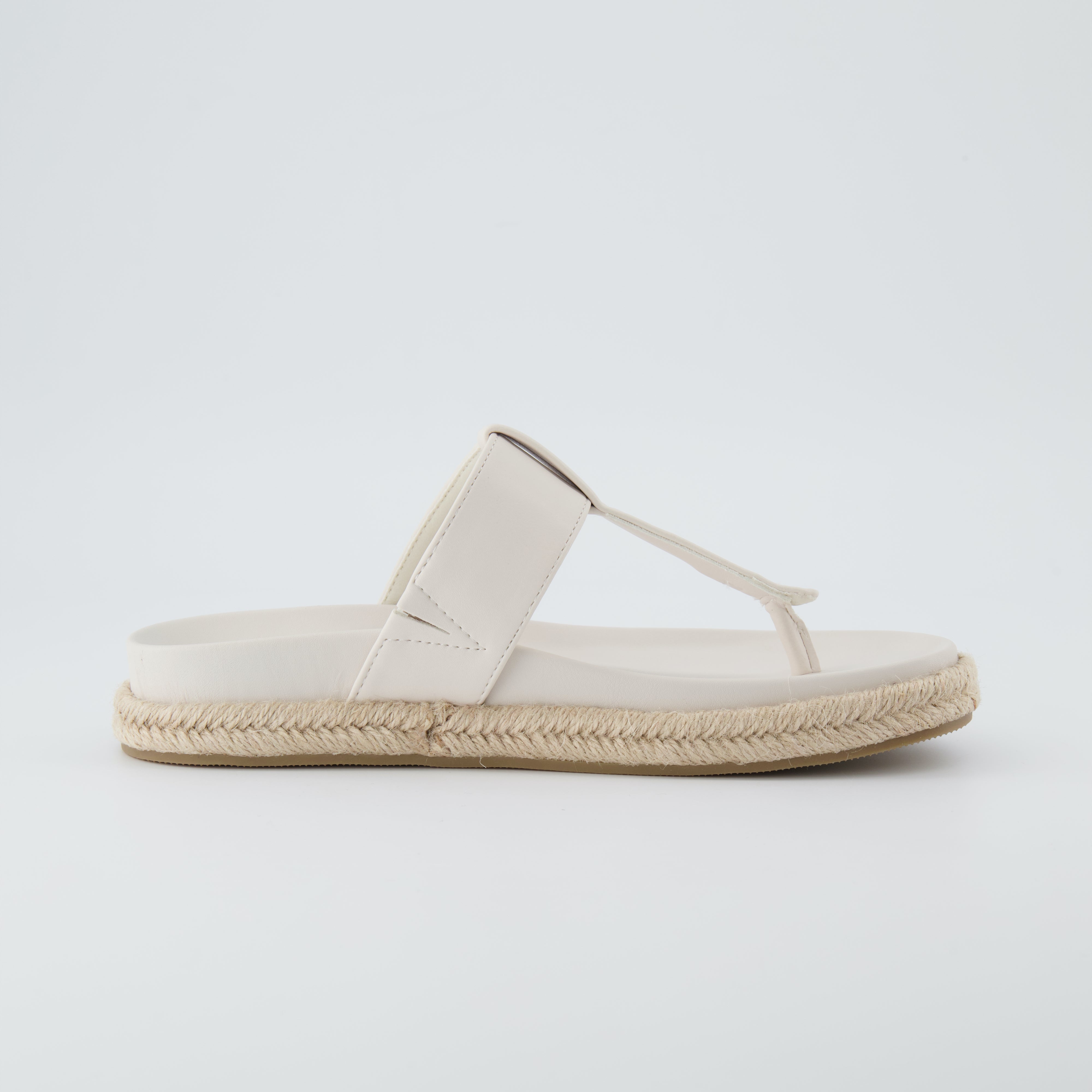 Nacho Espadrille Footbed Sandal Bone