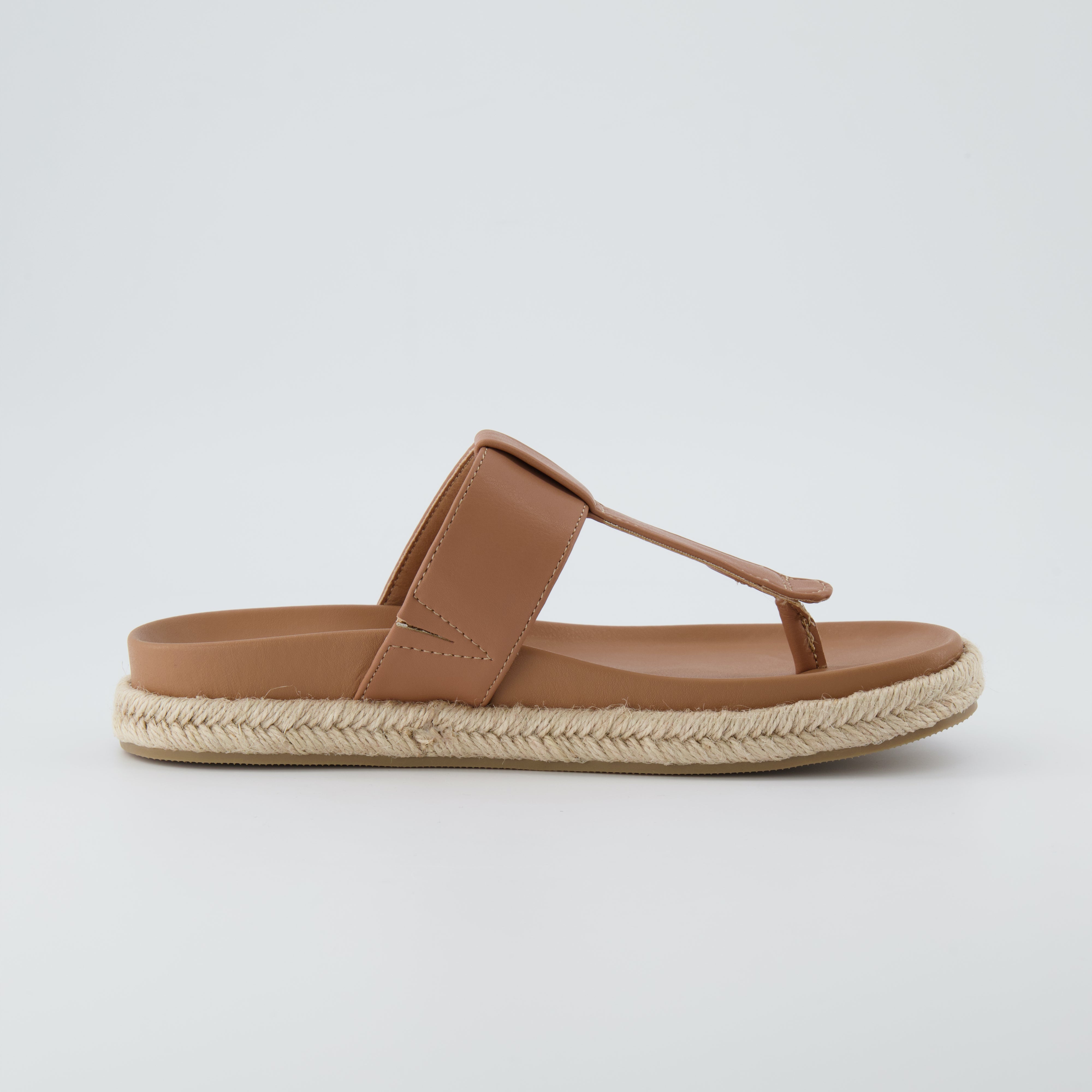 Nacho Espadrille Footbed Sandal Latte