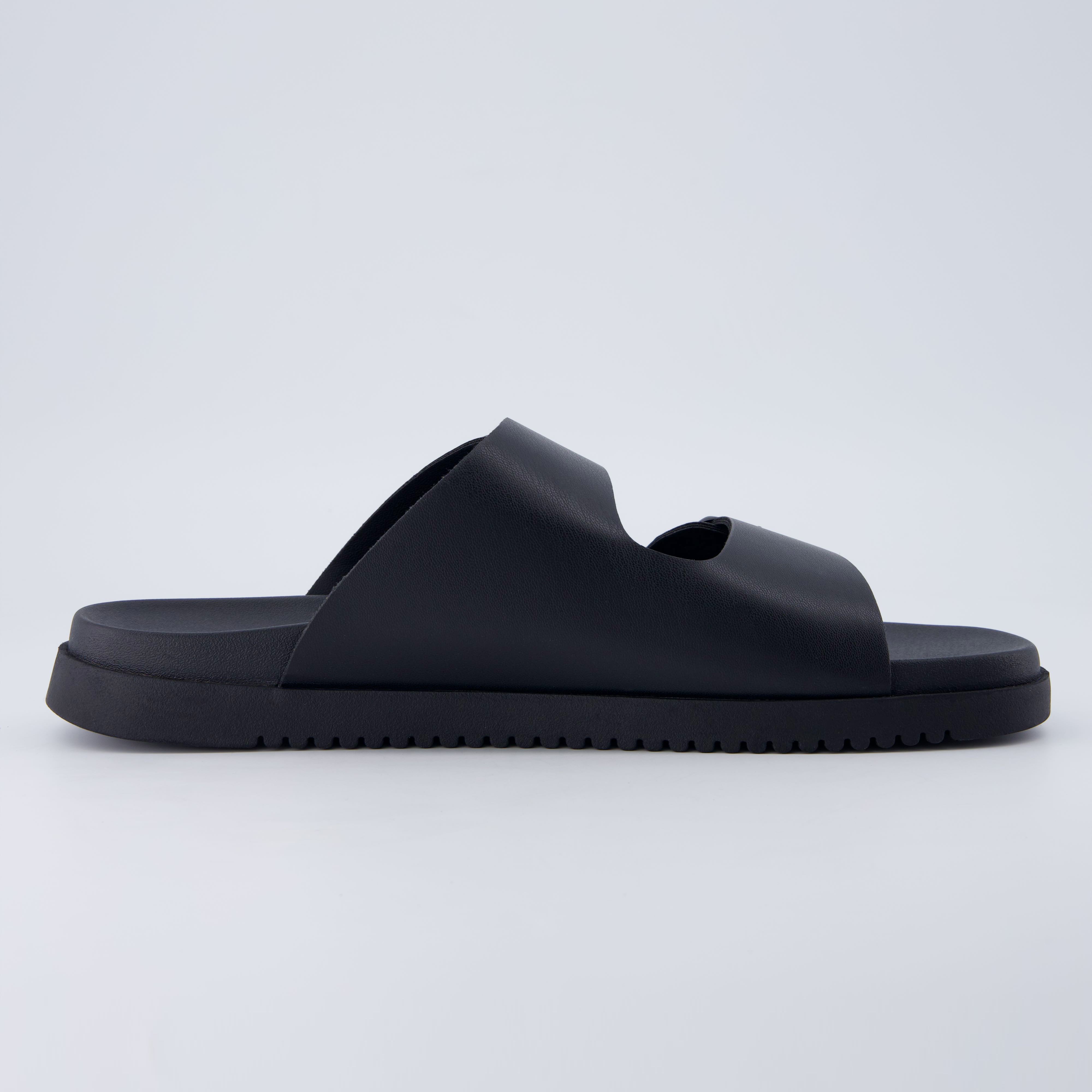 Nation Slip On Slides Black Medium