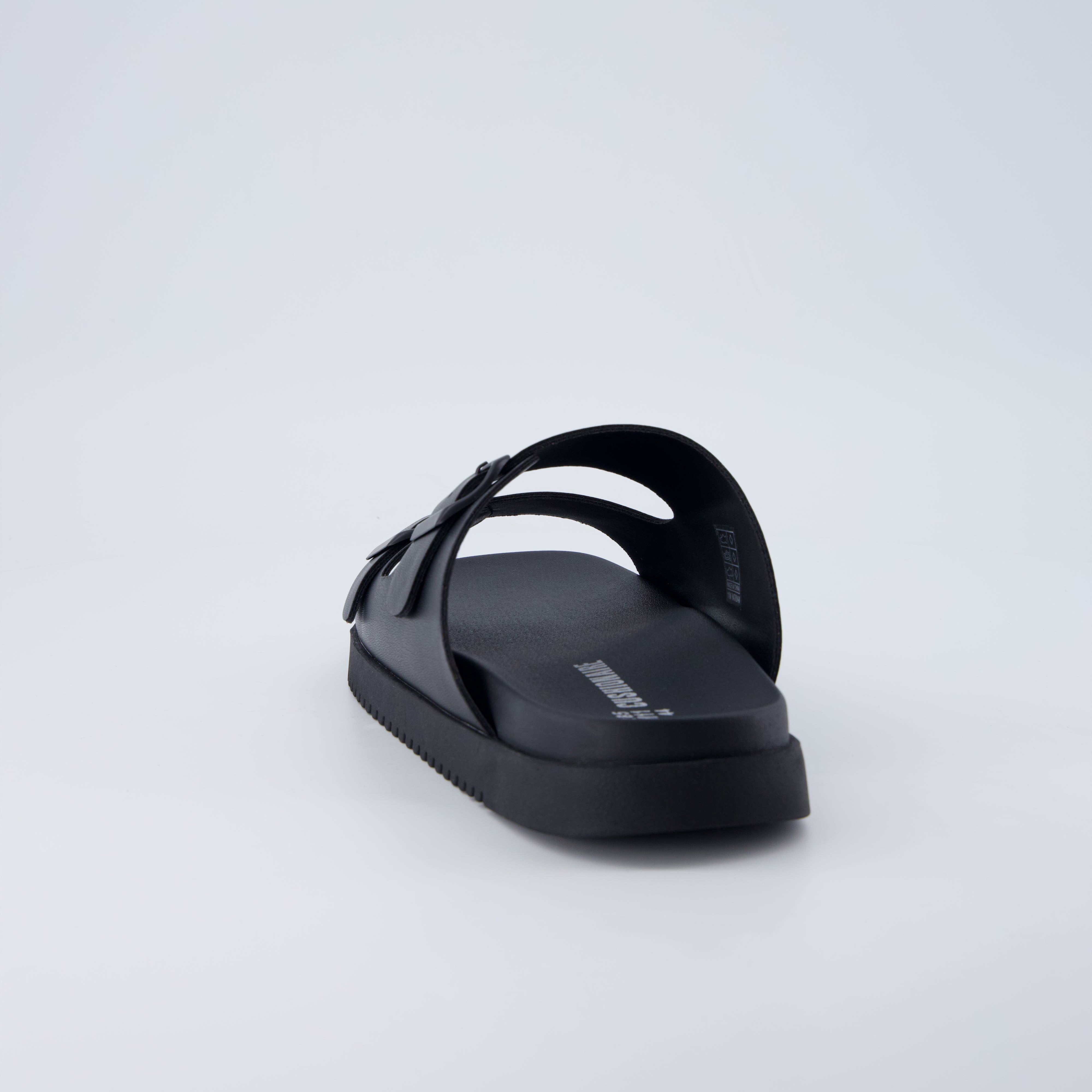 Nation Slip On Slides Black Medium