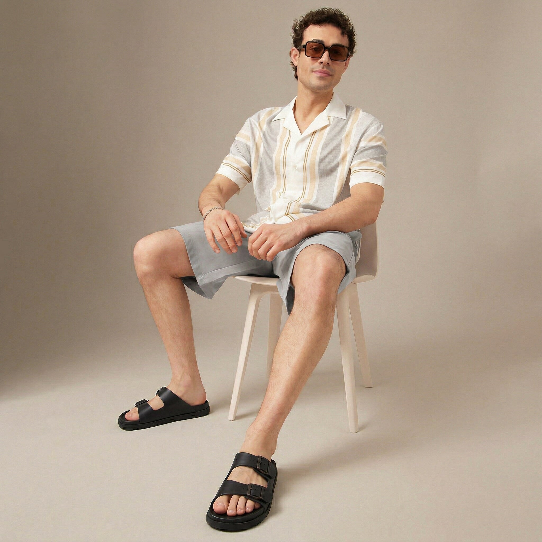 Nation Slip On Slides Black Medium
