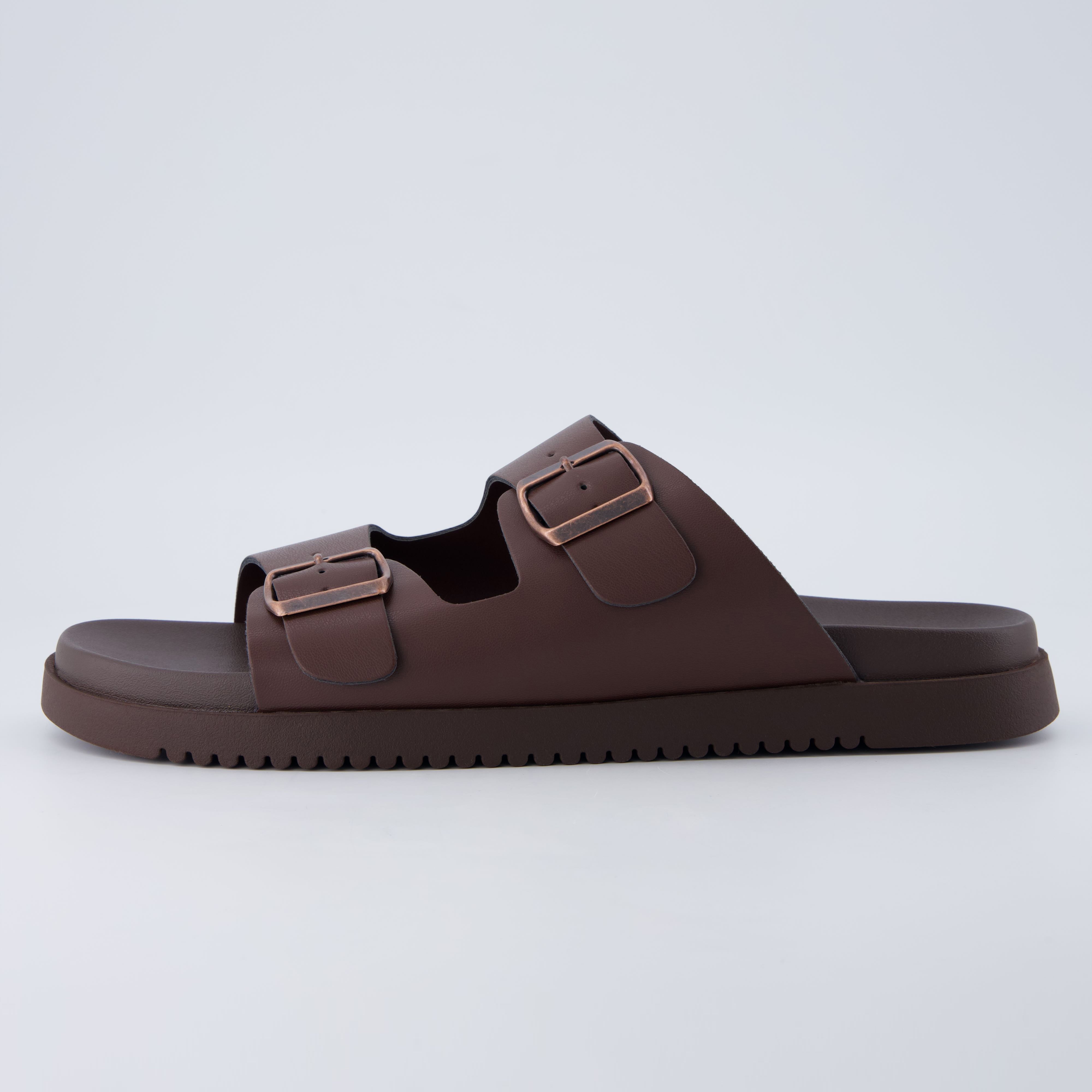 Nation Slip On Slides Brown Medium