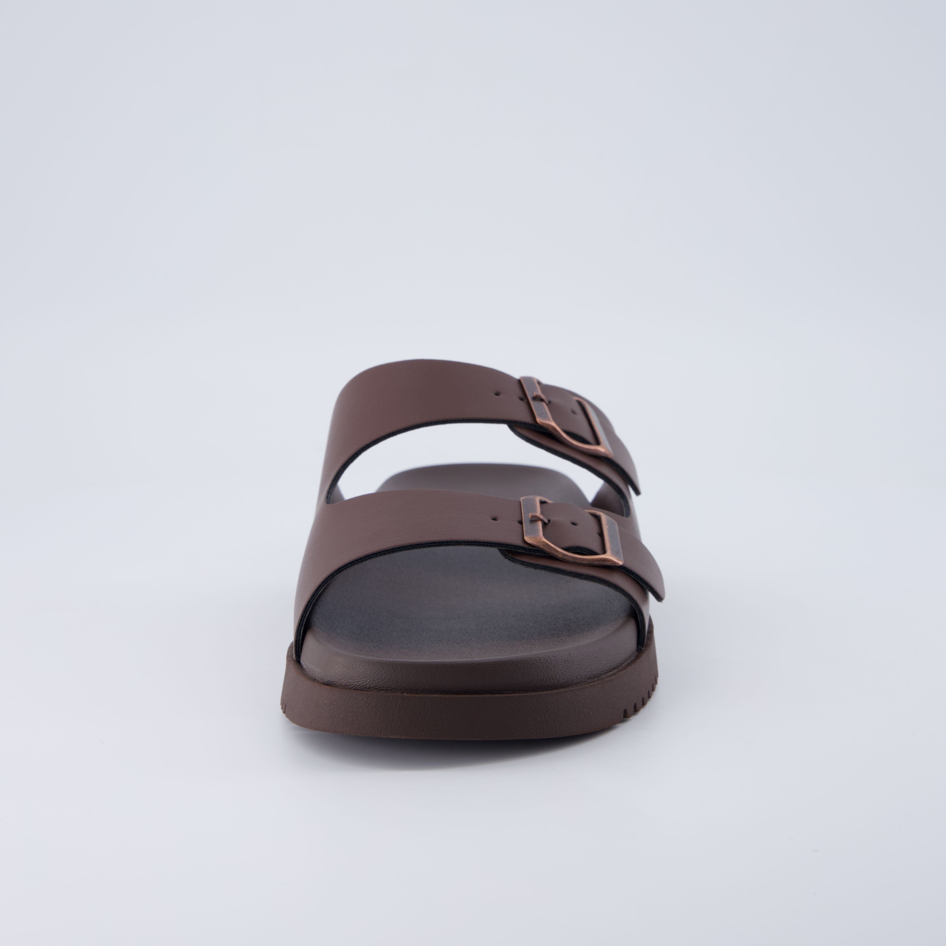 Nation Slip On Slides Brown Medium