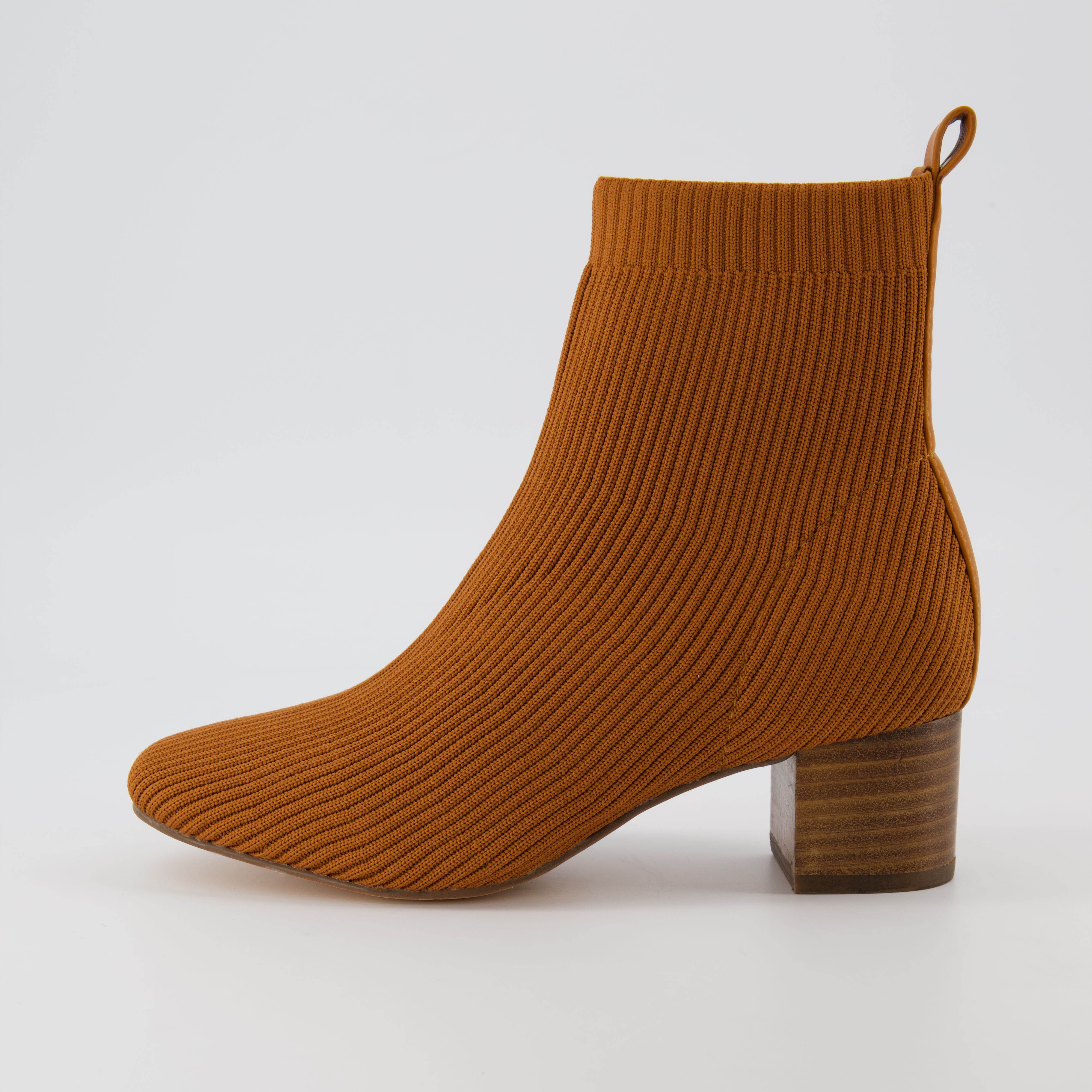 Neely Knit Bootie Tan
