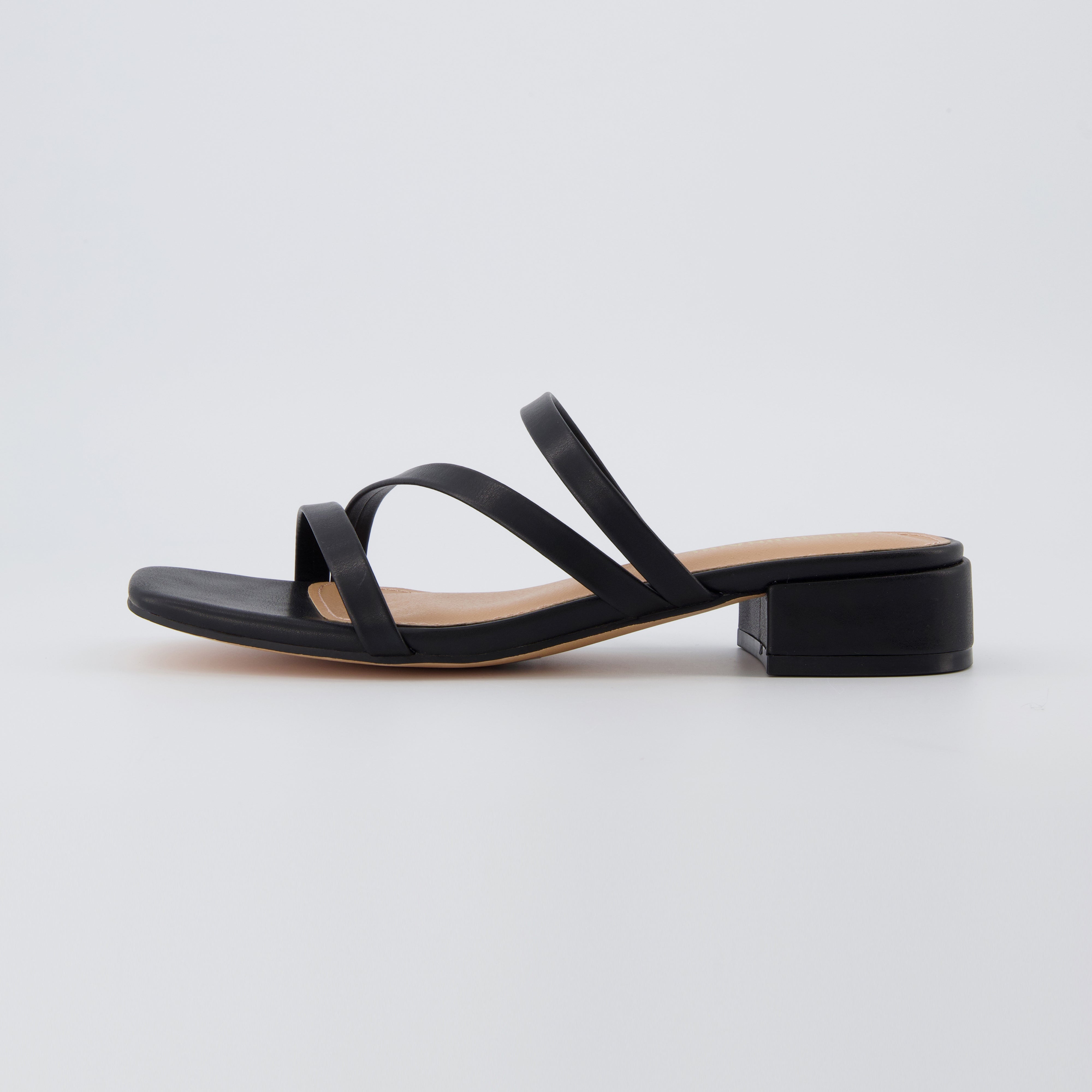 Newport Block Heel Sandals Black