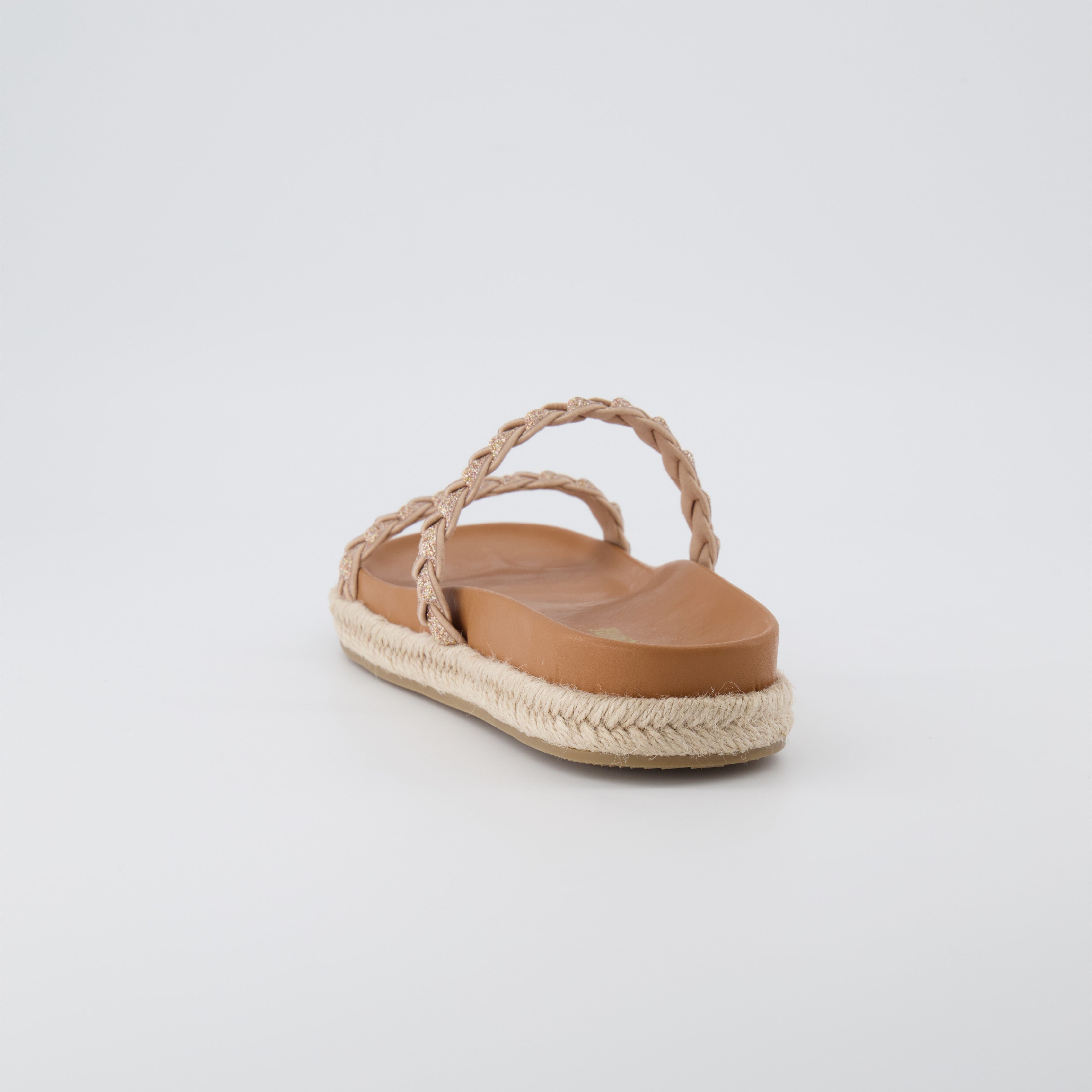 Nutmeg Espadrille Footbed Sandal Tan