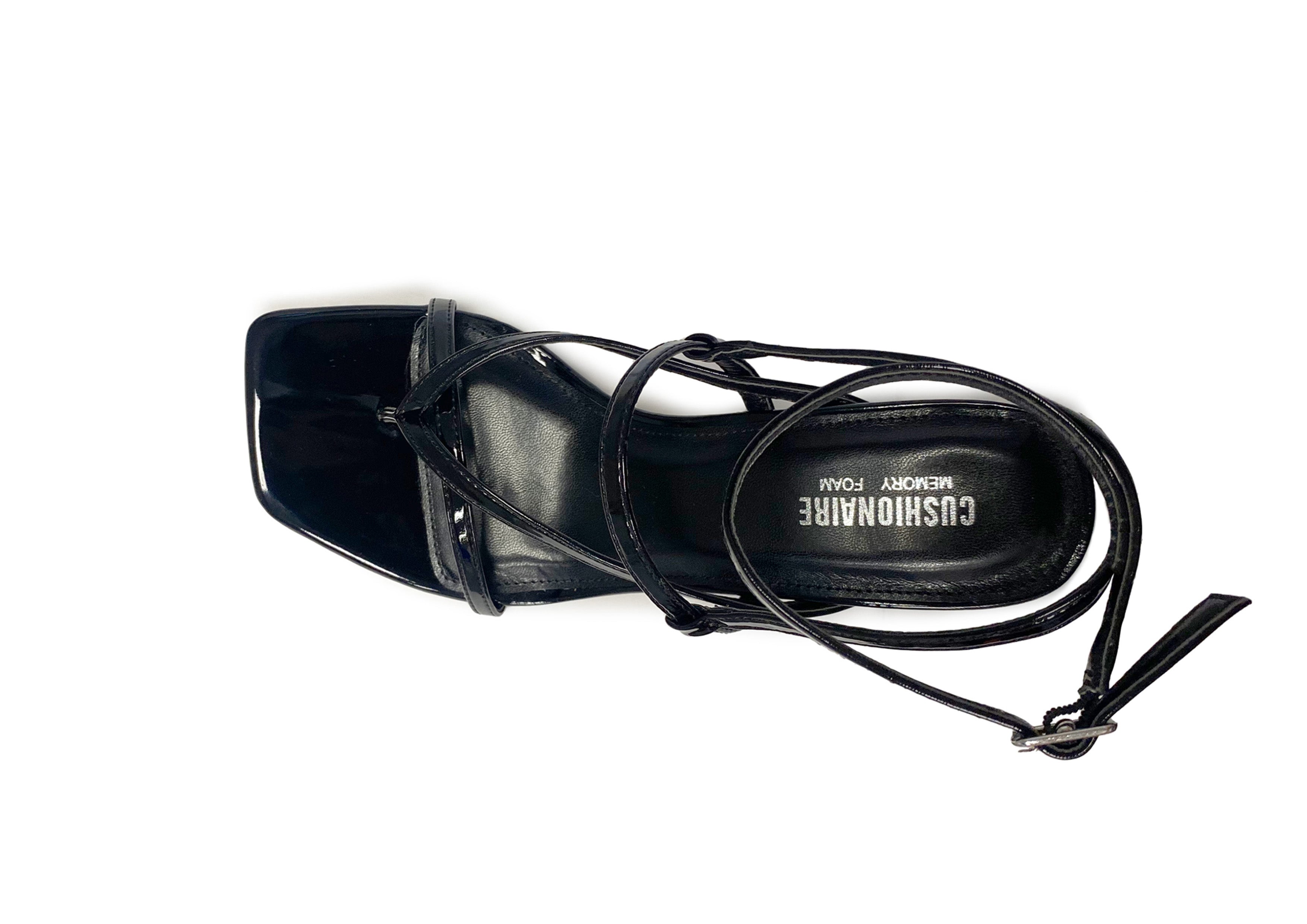 Belmondo Strappy Dress Sandal Black Patent
