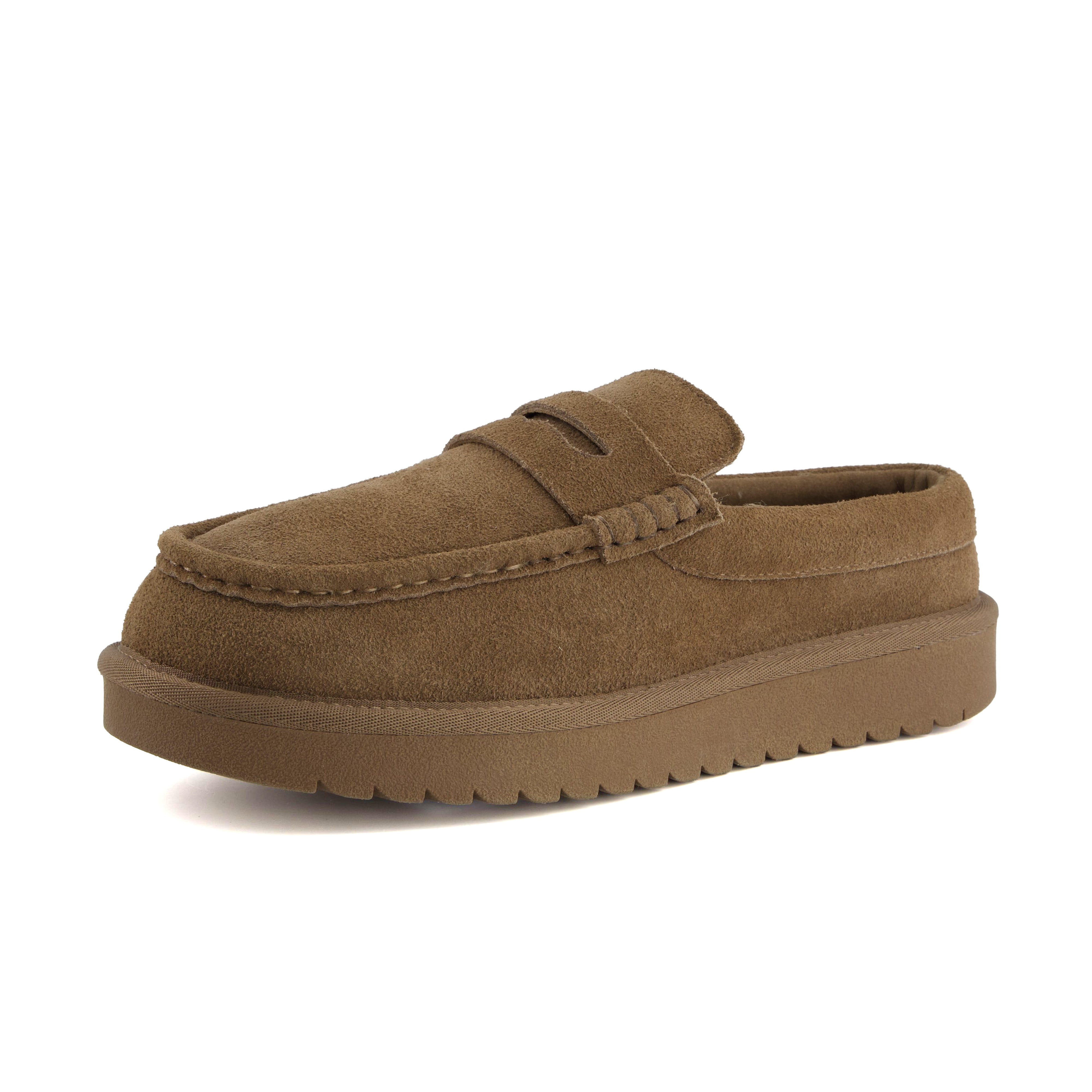 Ollie Suede Slippers Brown