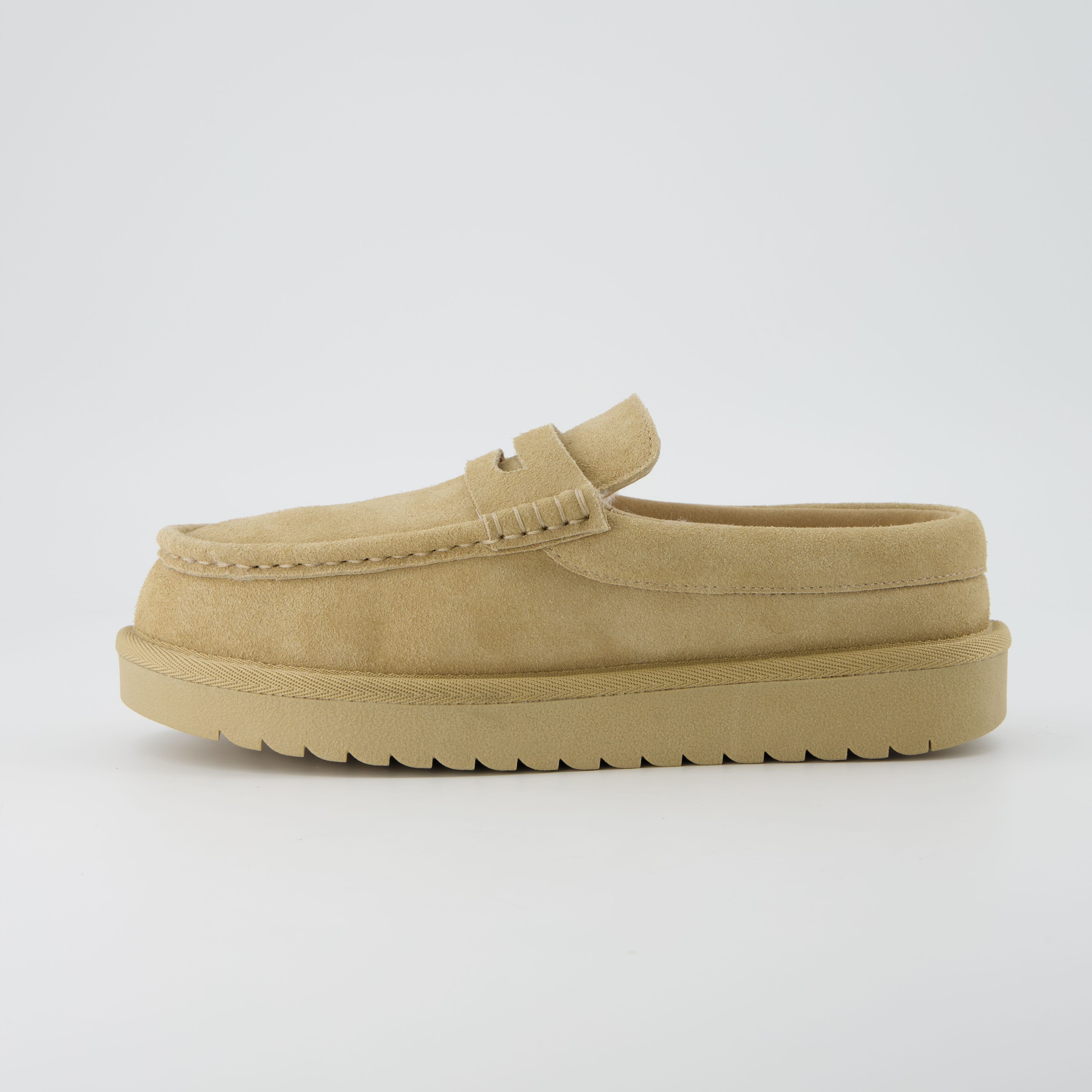 Ollie Suede Slippers Biscuit