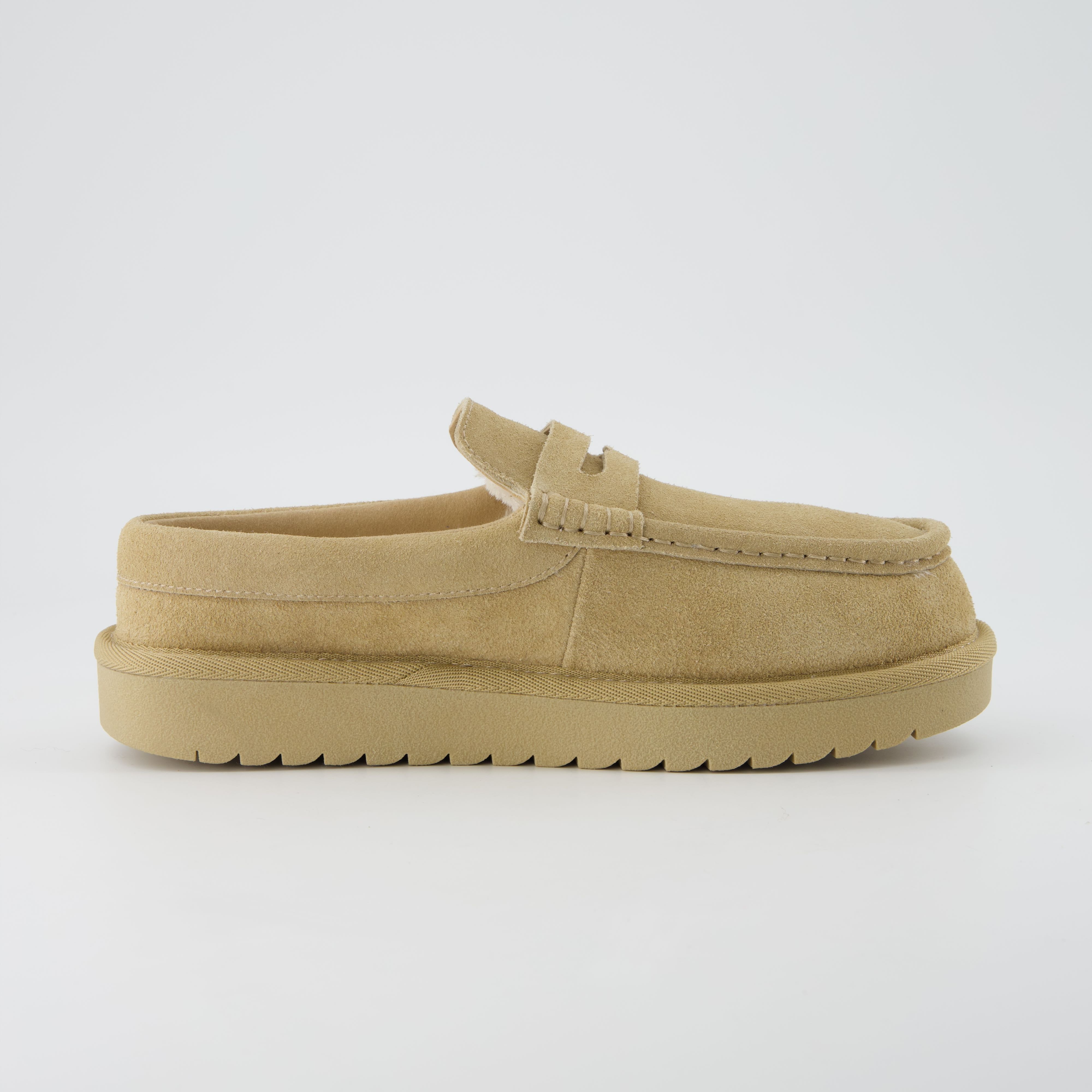 Ollie Suede Slippers Biscuit