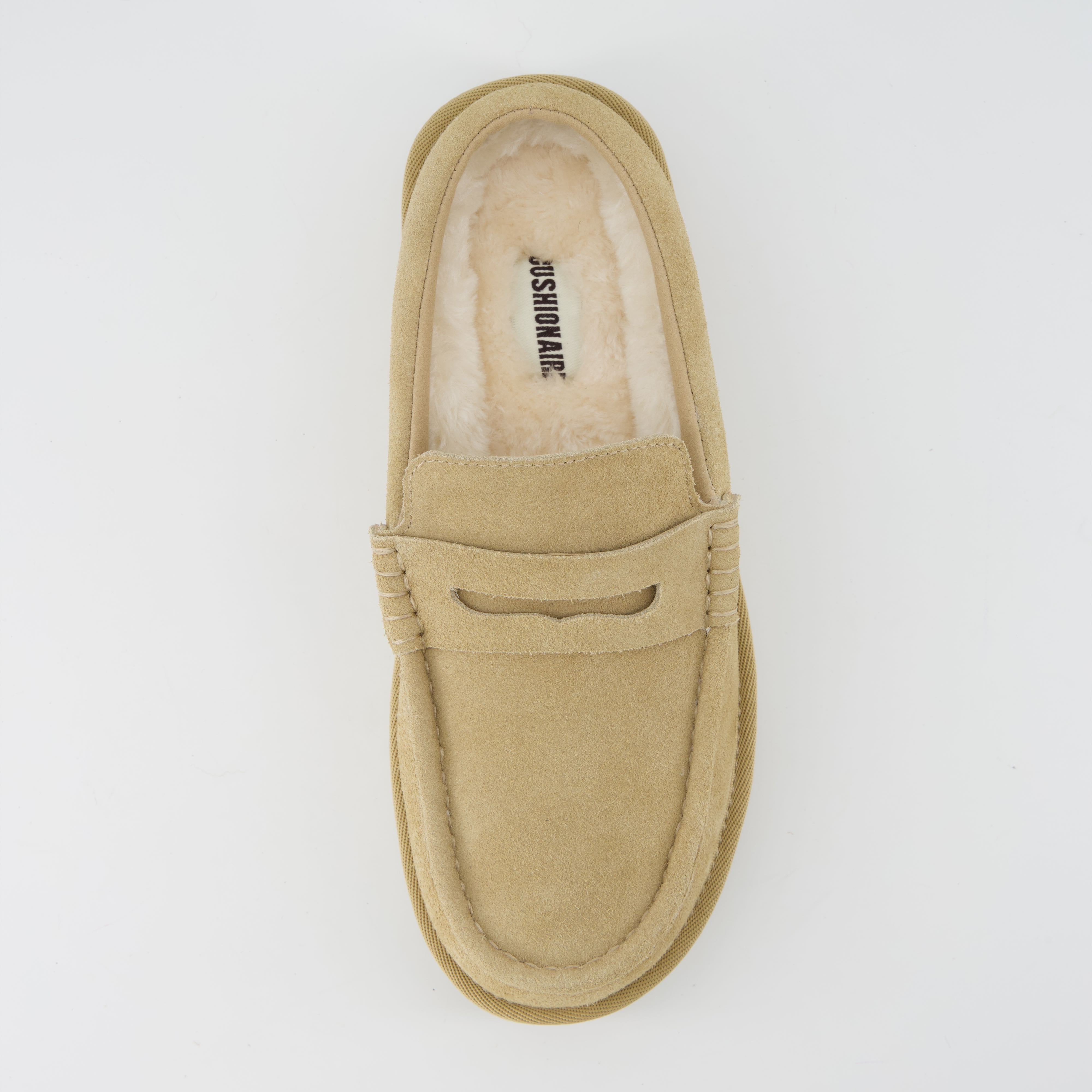 Ollie Suede Slippers Biscuit